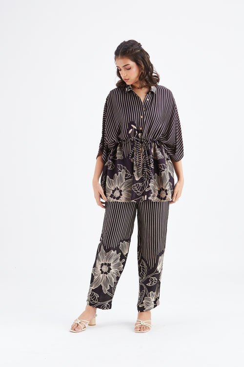 Amae Black Co-ord set by Hasttvam with Ete by Hasttvam at Kamakhyaa for sustainable fashion