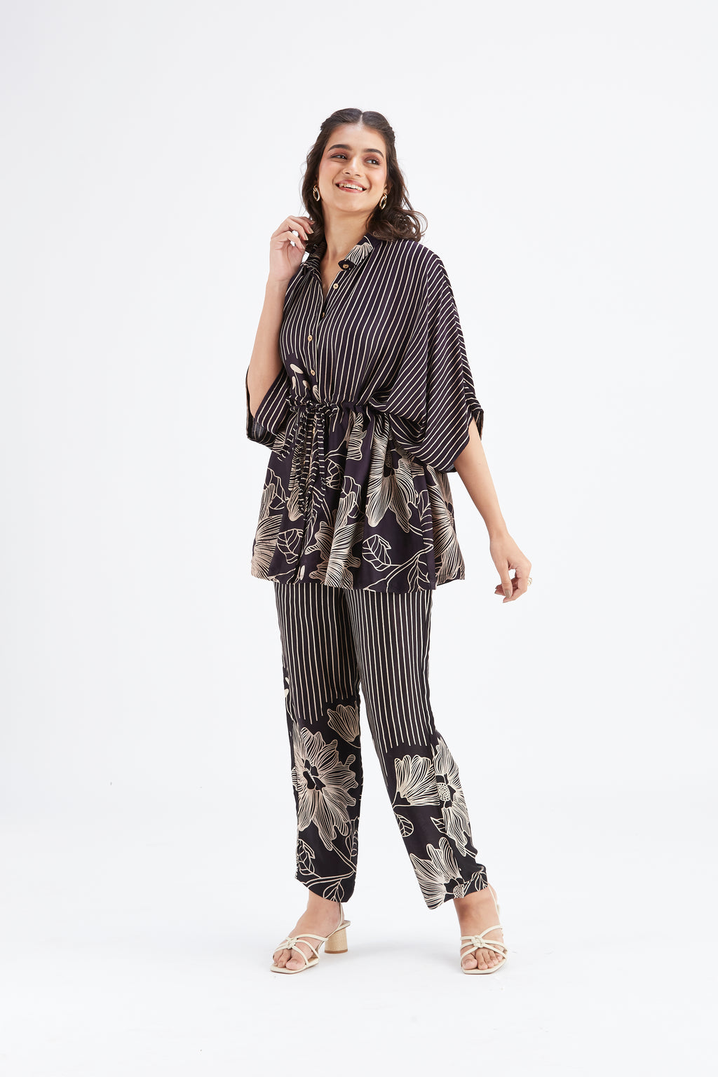 Amae Black Co-ord set by Hasttvam with Ete by Hasttvam at Kamakhyaa for sustainable fashion