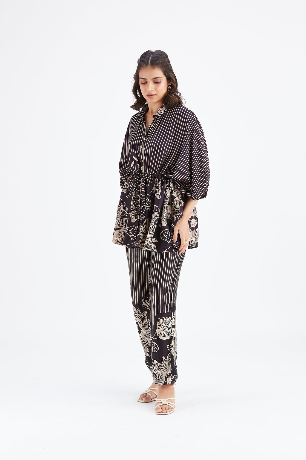 Amae Black Co-ord set by Hasttvam with Ete by Hasttvam at Kamakhyaa for sustainable fashion