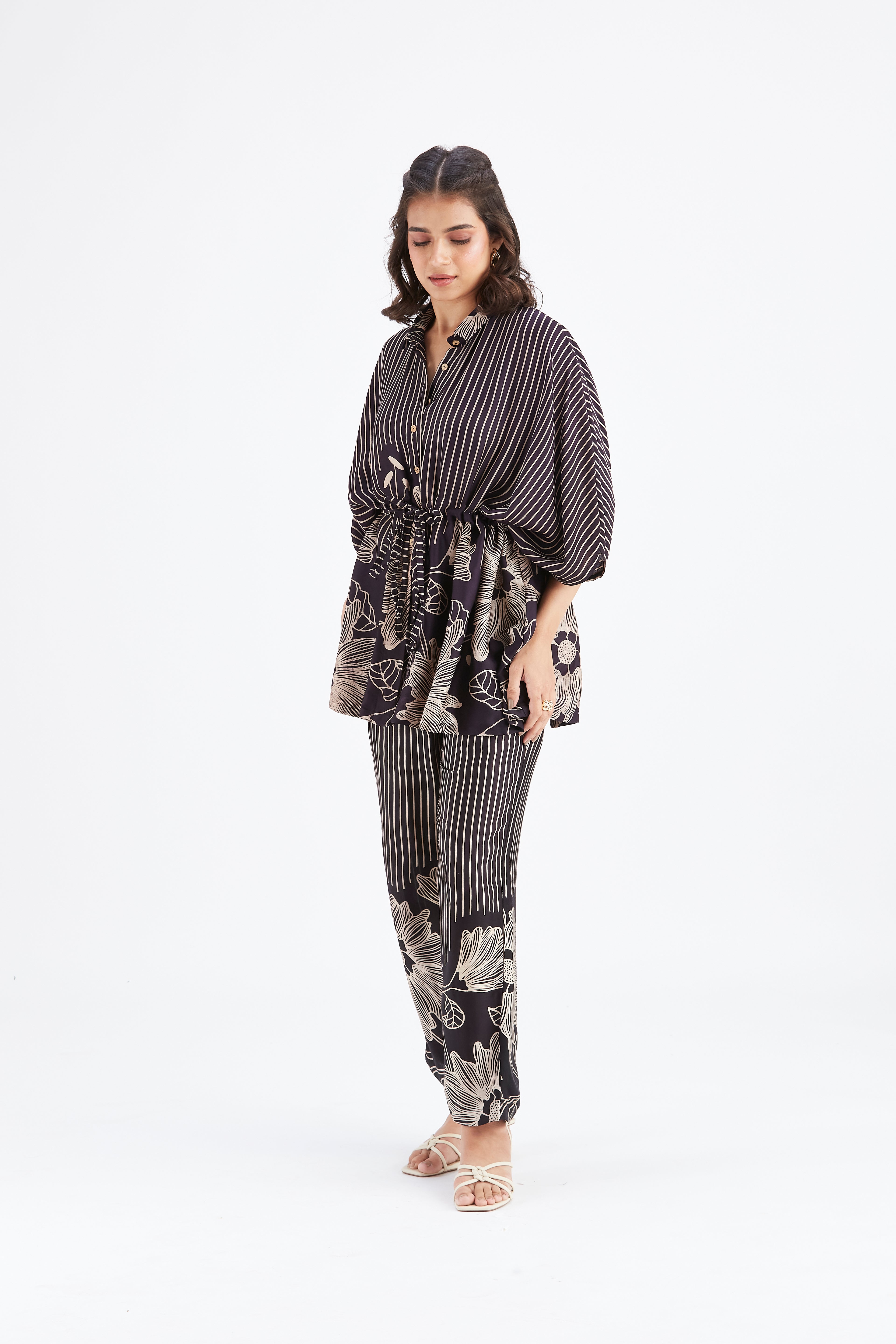 Amae Black Co-ord set by Hasttvam with Ete by Hasttvam at Kamakhyaa for sustainable fashion