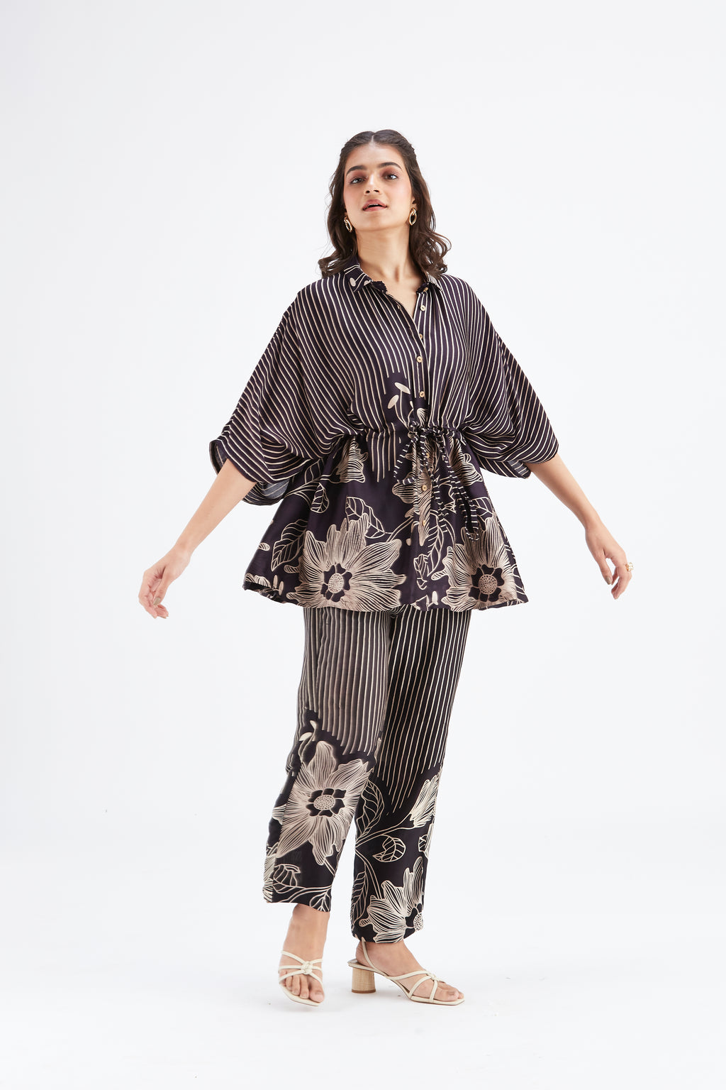 Amae Black Co-ord set by Hasttvam with Ete by Hasttvam at Kamakhyaa for sustainable fashion