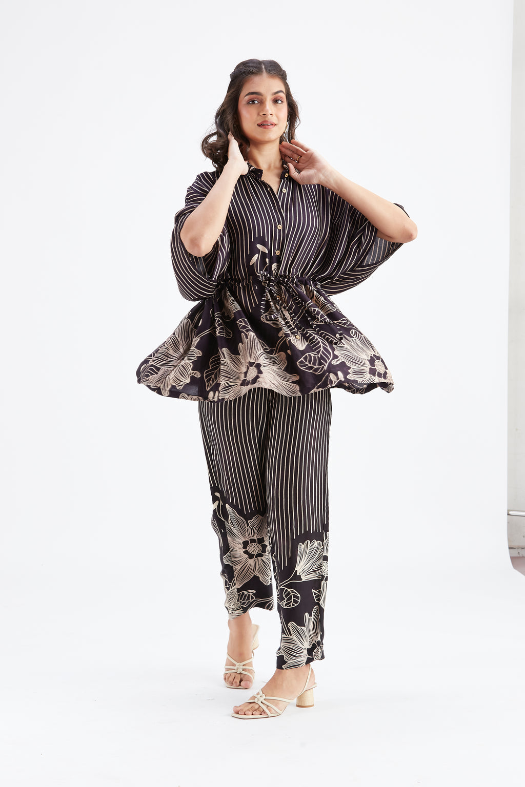 Amae Black Co-ord set by Hasttvam with Ete by Hasttvam at Kamakhyaa for sustainable fashion