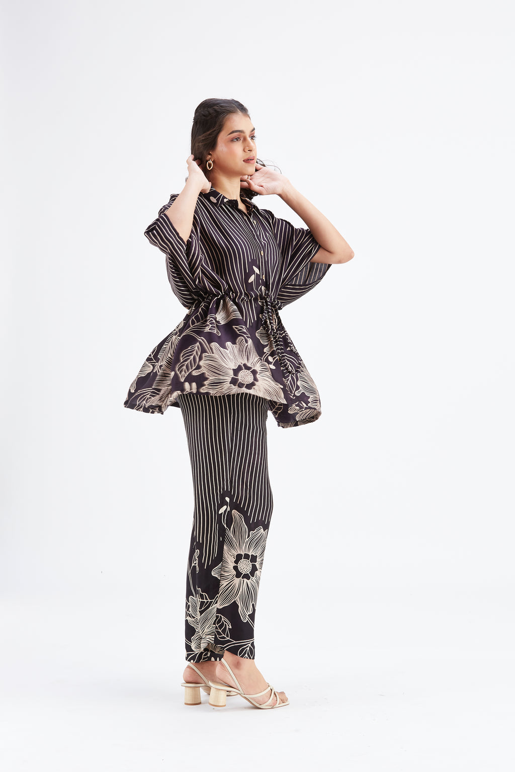 Amae Black Co-ord set by Hasttvam with Ete by Hasttvam at Kamakhyaa for sustainable fashion