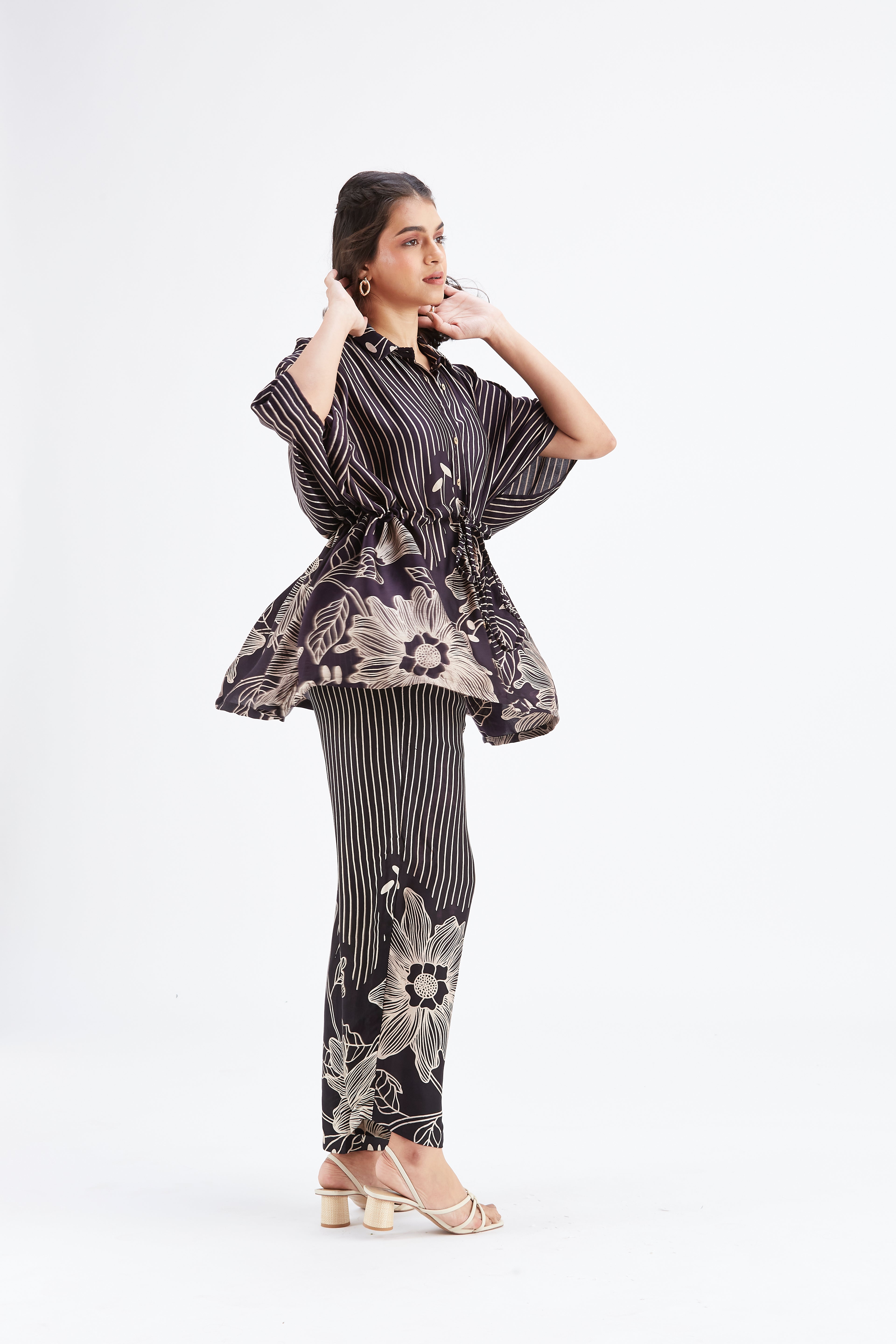 Amae Black Co-ord set by Hasttvam with Ete by Hasttvam at Kamakhyaa for sustainable fashion