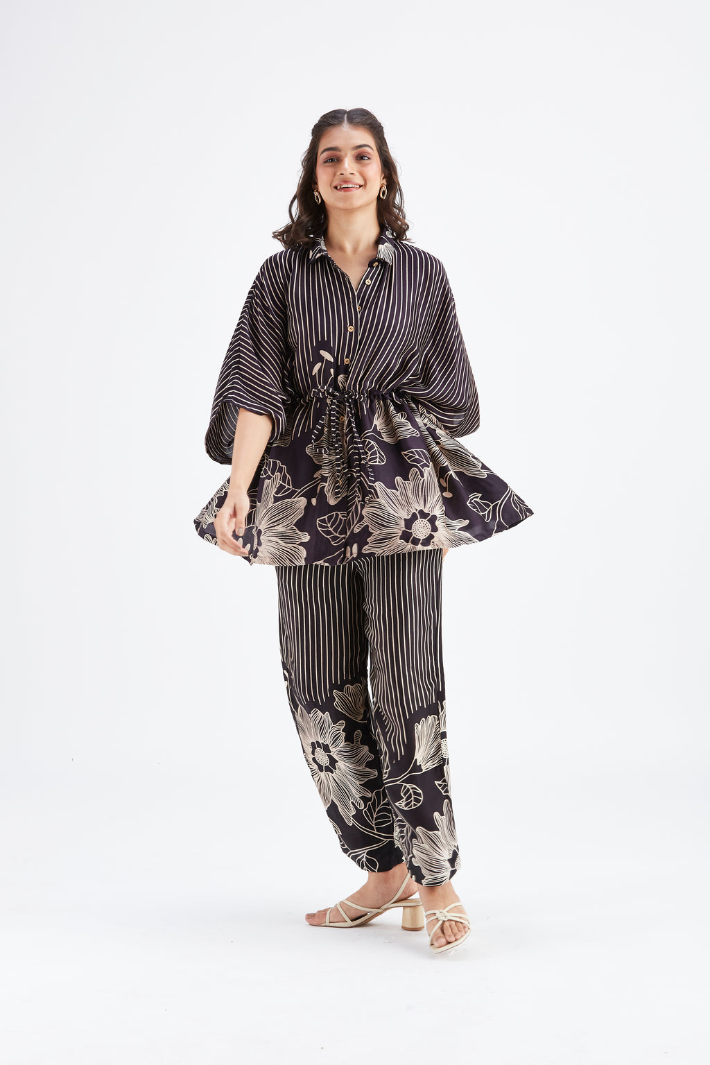 Amae Black Co-ord set by Hasttvam with Ete by Hasttvam at Kamakhyaa for sustainable fashion