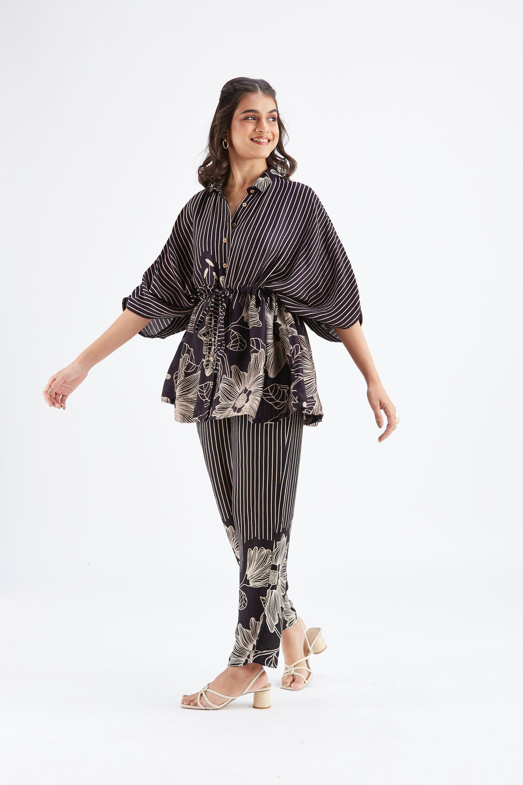 Amae Black Co-ord set by Hasttvam with Ete by Hasttvam at Kamakhyaa for sustainable fashion