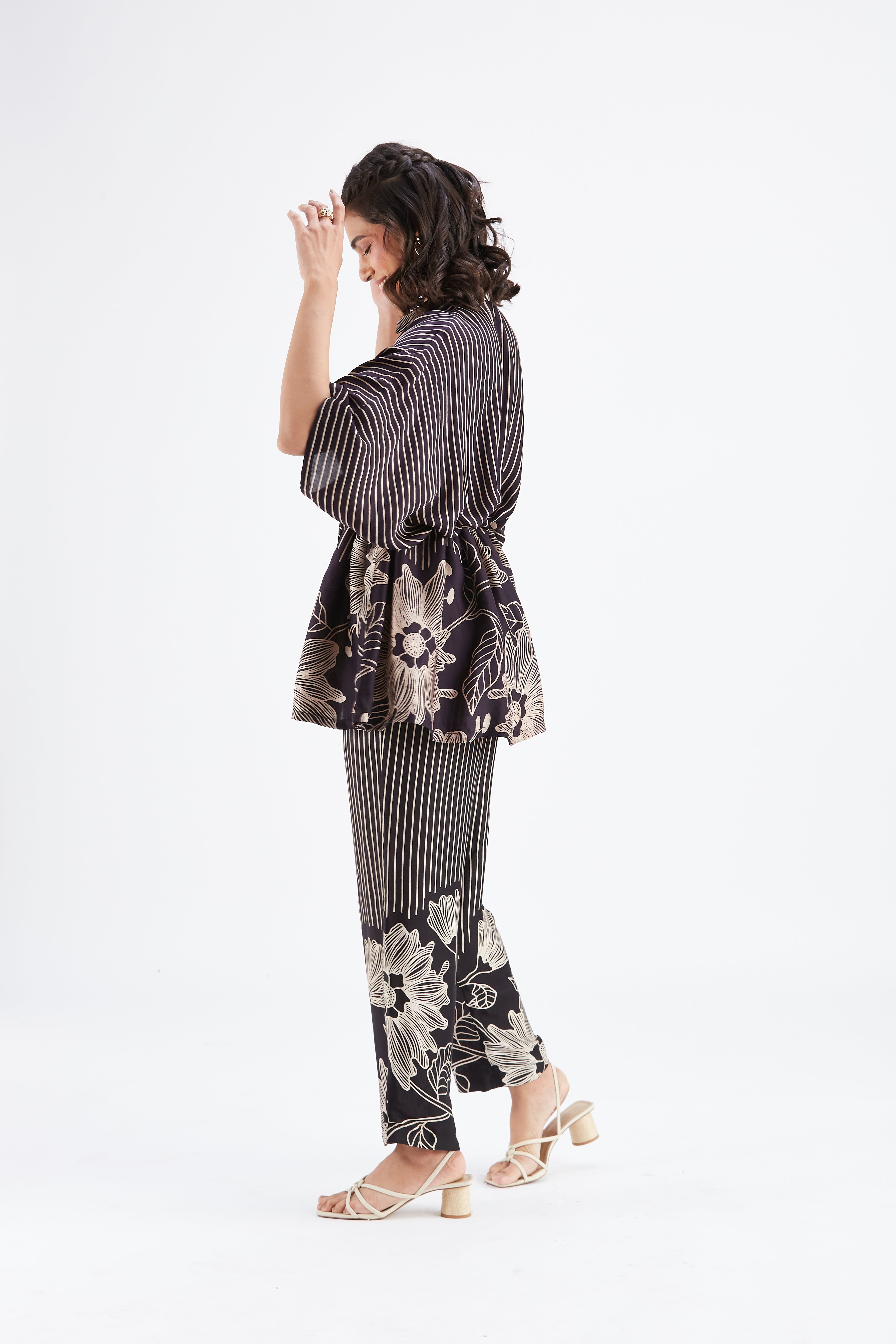 Amae Black Co-ord set by Hasttvam with Ete by Hasttvam at Kamakhyaa for sustainable fashion