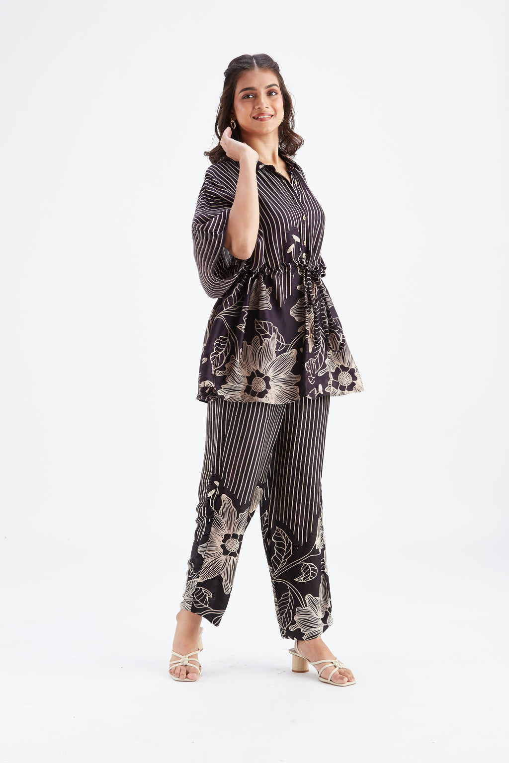 Amae Black Co-ord set by Hasttvam with Ete by Hasttvam at Kamakhyaa for sustainable fashion