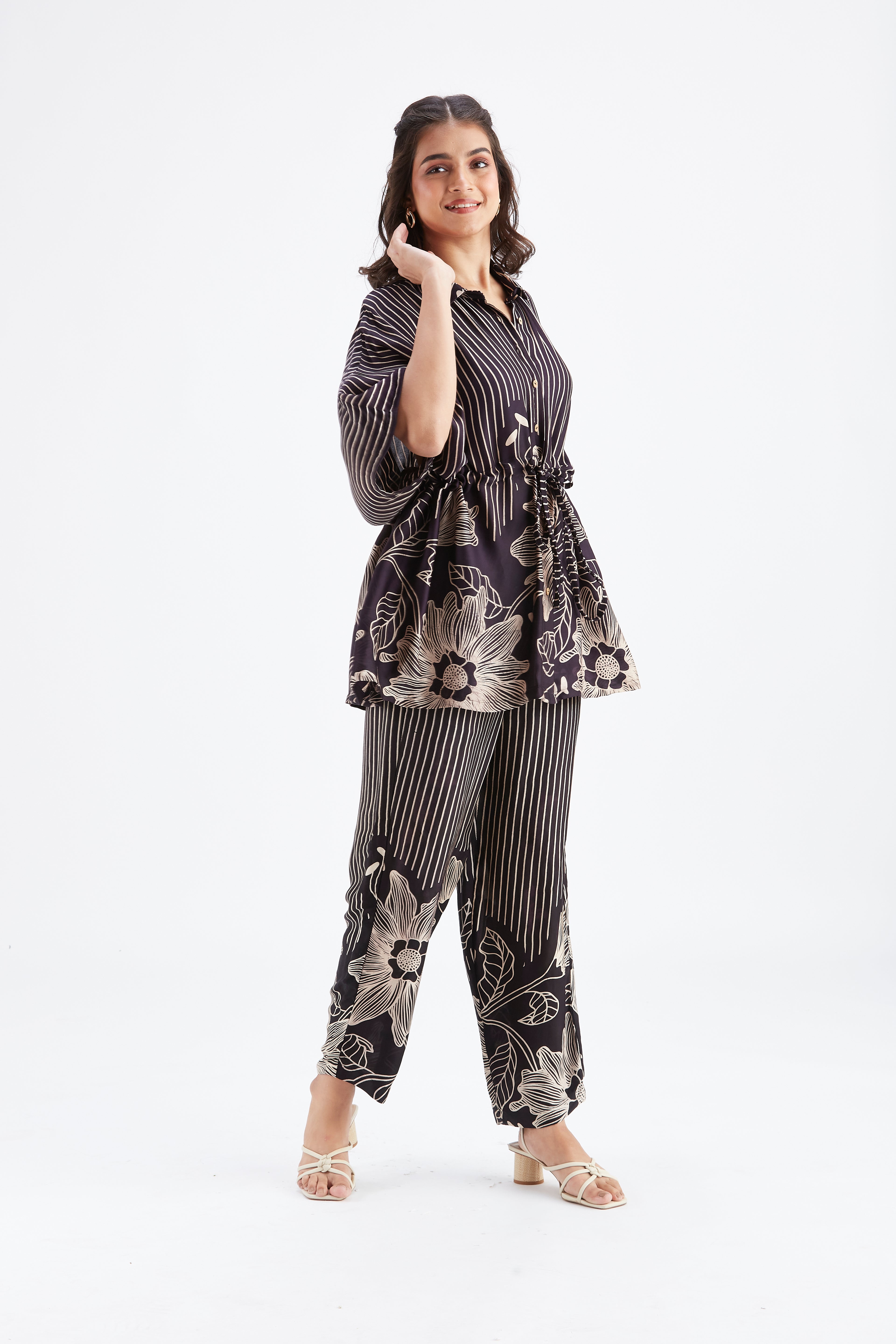 Amae Black Co-ord set by Hasttvam with Ete by Hasttvam at Kamakhyaa for sustainable fashion