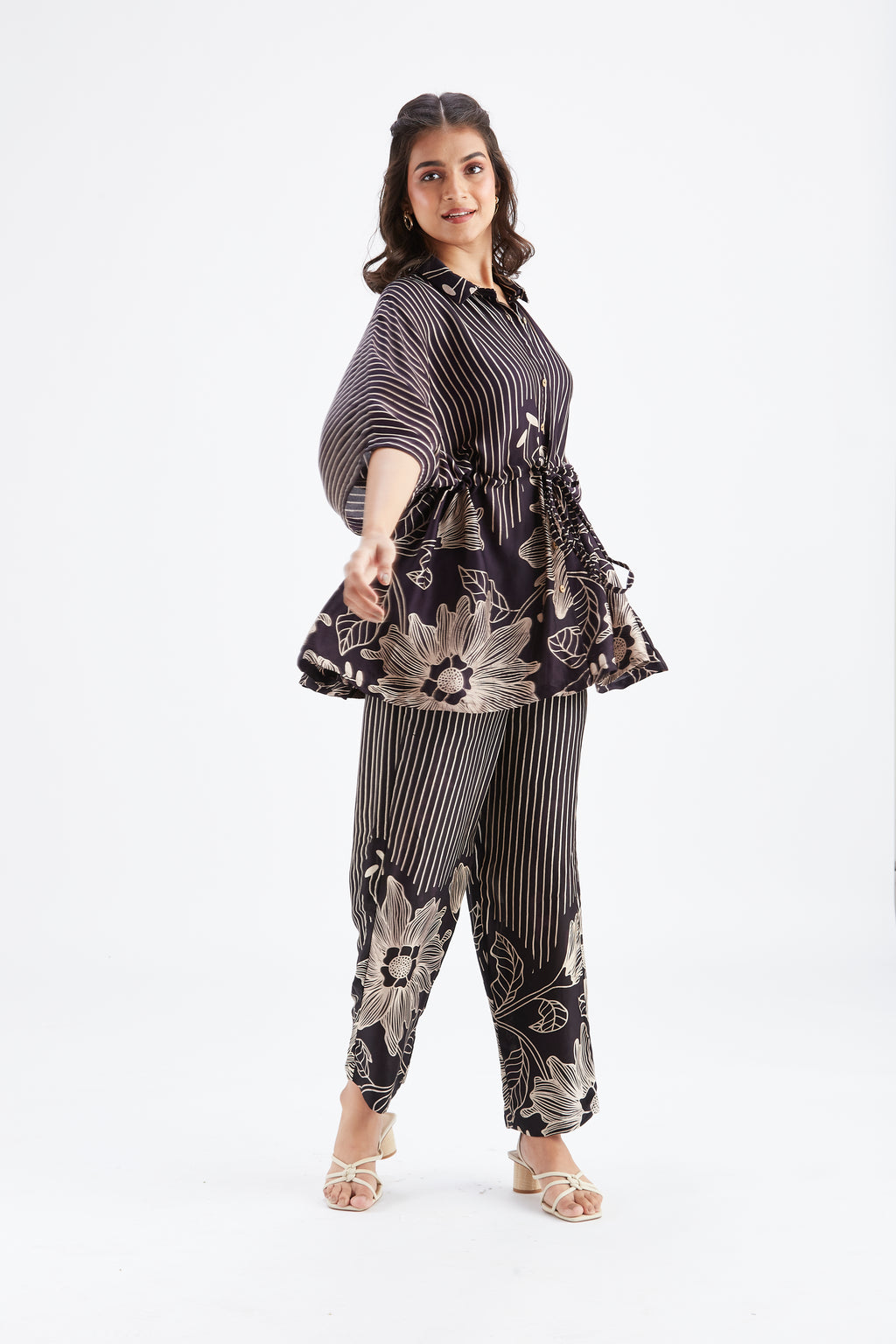 Amae Black Co-ord set by Hasttvam with Ete by Hasttvam at Kamakhyaa for sustainable fashion