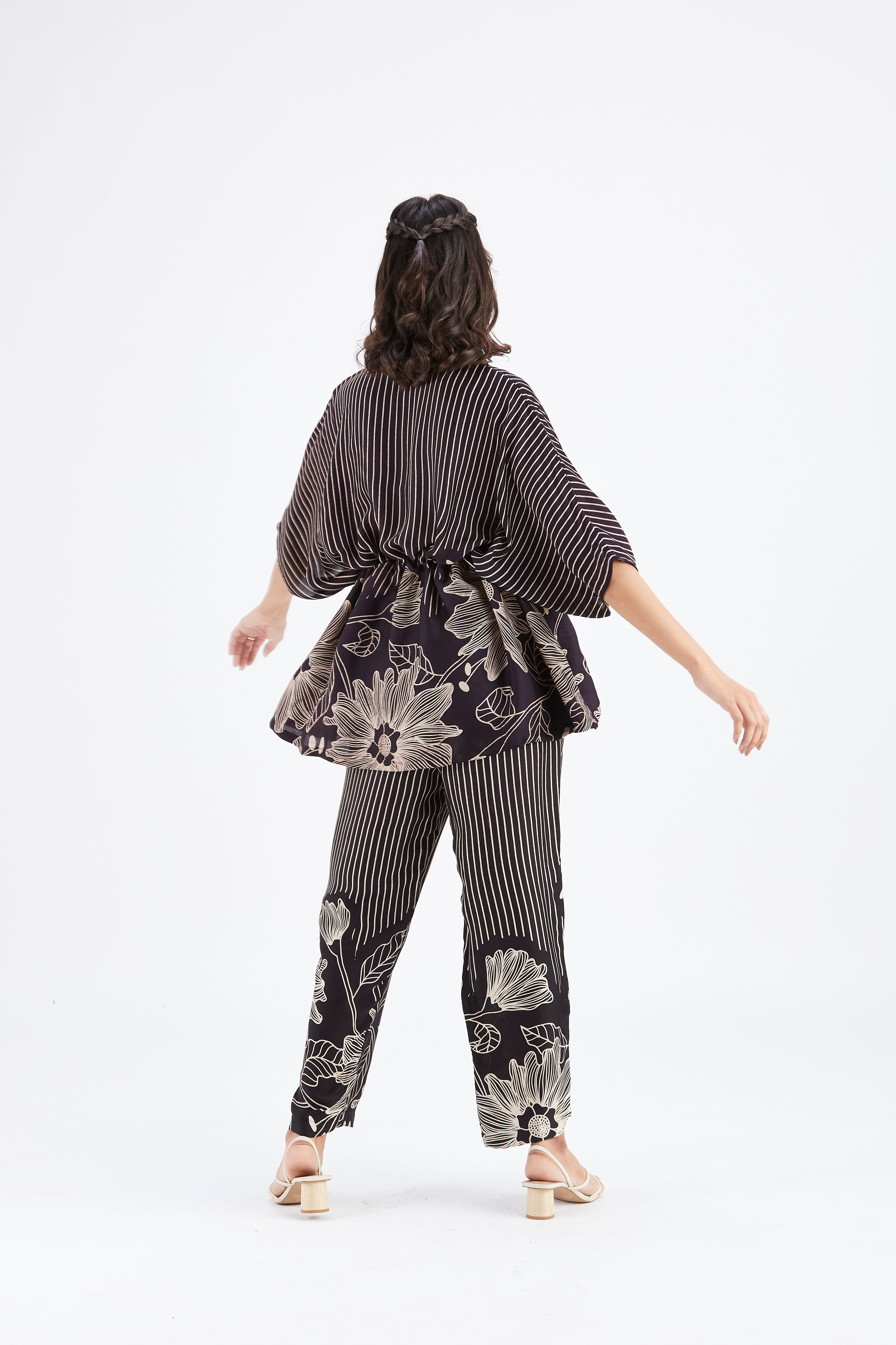 Amae Black Co-ord set by Hasttvam with Ete by Hasttvam at Kamakhyaa for sustainable fashion