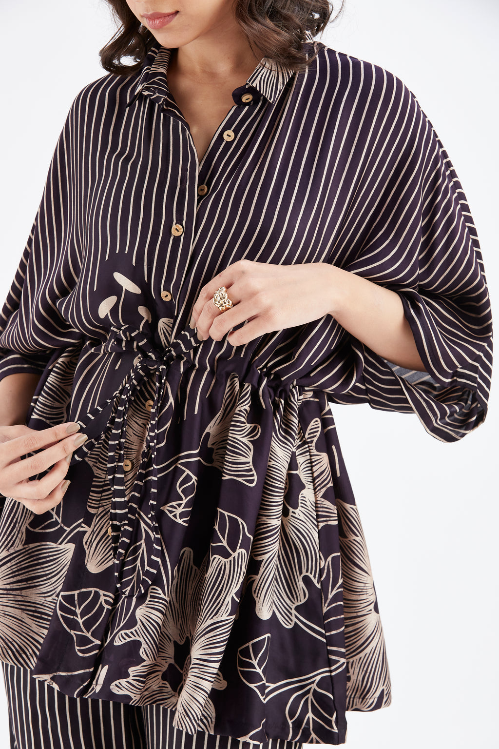 Amae Black Co-ord set by Hasttvam with Ete by Hasttvam at Kamakhyaa for sustainable fashion