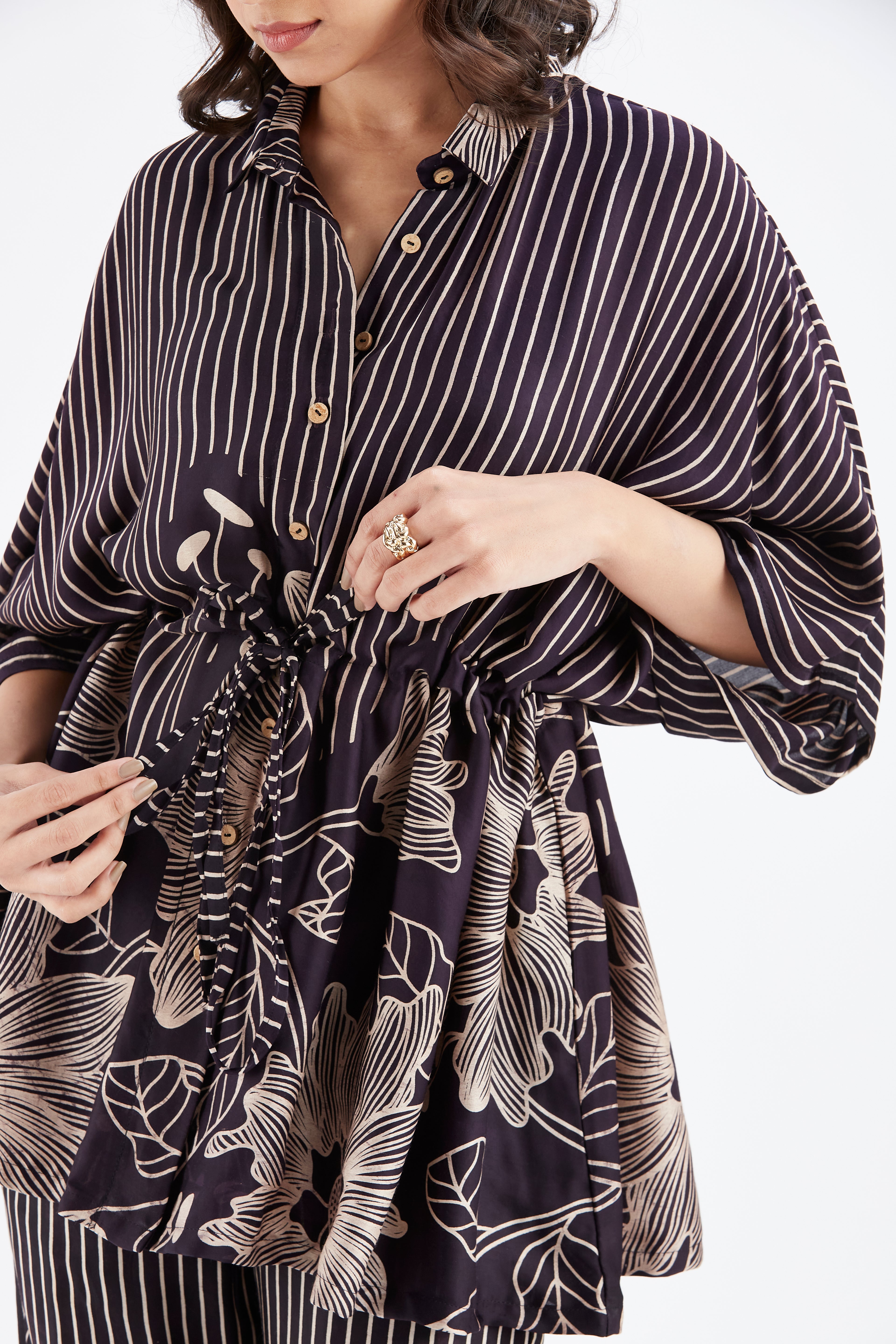 Amae Black Co-ord set by Hasttvam with Ete by Hasttvam at Kamakhyaa for sustainable fashion