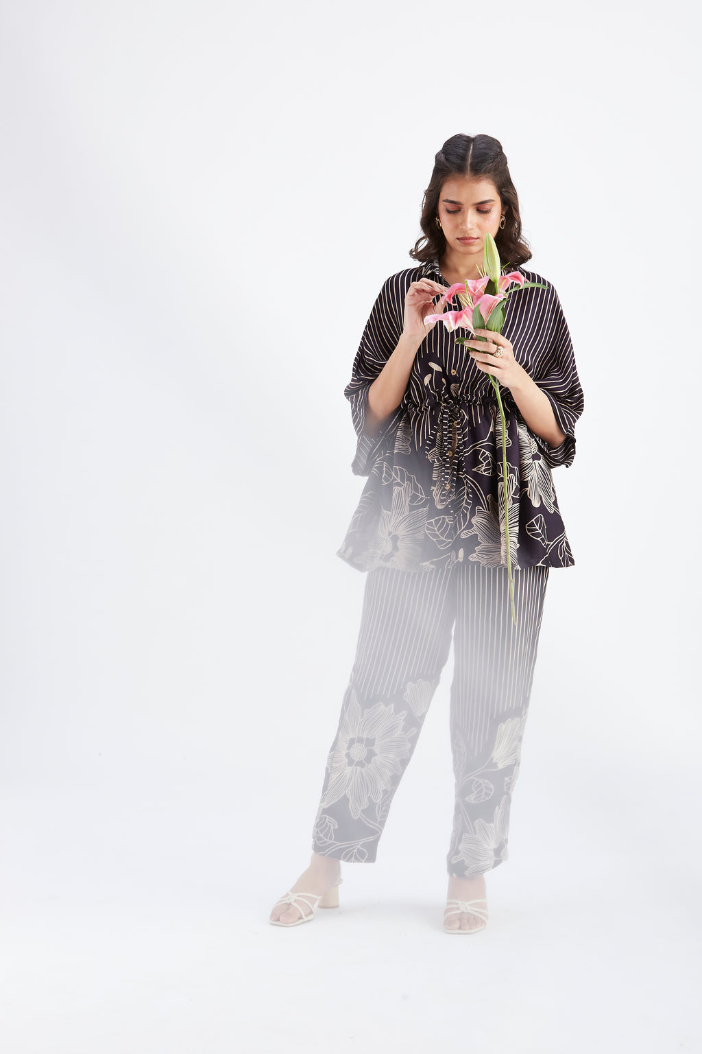 Amae Black Co-ord set by Hasttvam with Ete by Hasttvam at Kamakhyaa for sustainable fashion