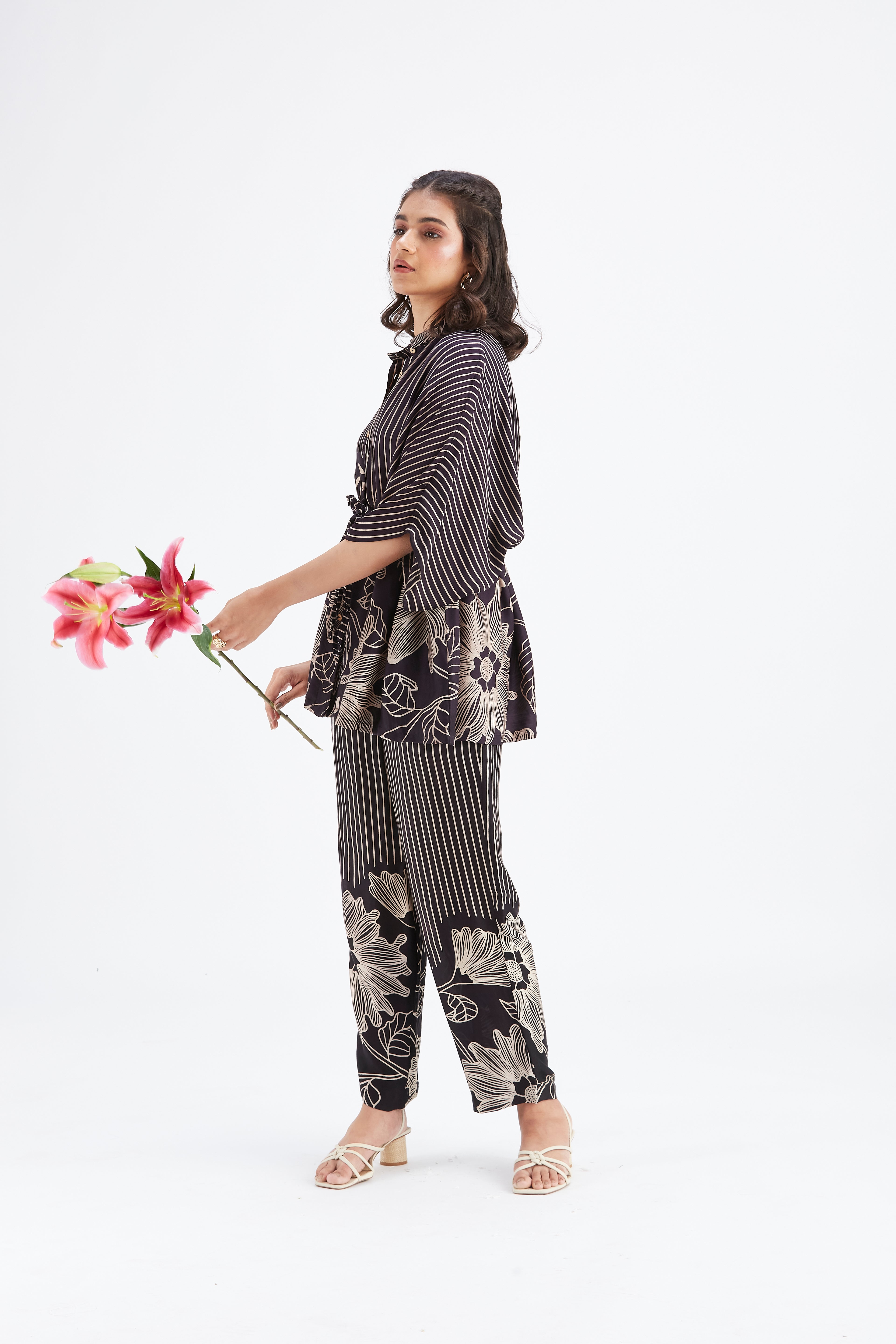 Amae Black Co-ord set by Hasttvam with Ete by Hasttvam at Kamakhyaa for sustainable fashion