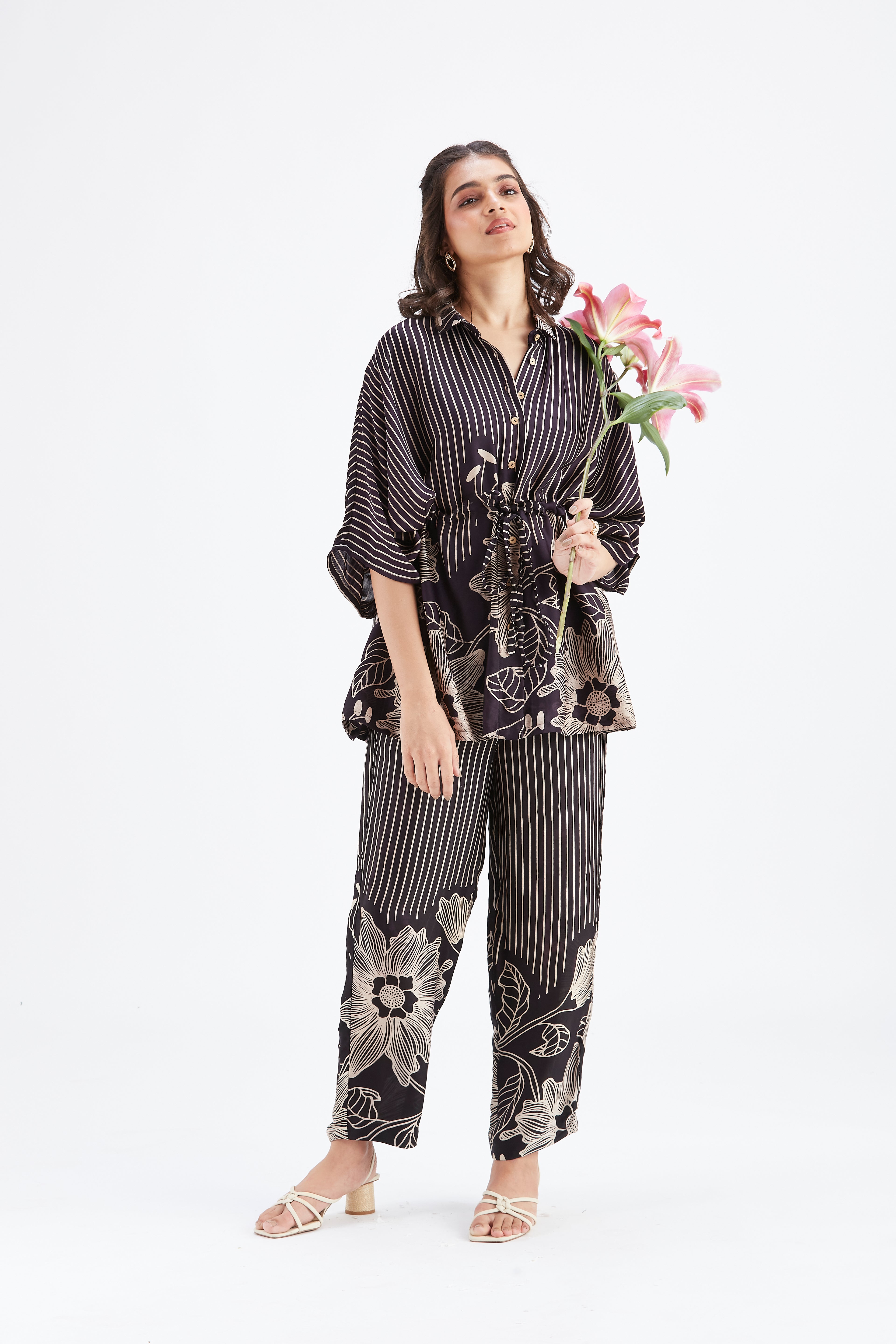 Amae Black Co-ord set by Hasttvam with Ete by Hasttvam at Kamakhyaa for sustainable fashion