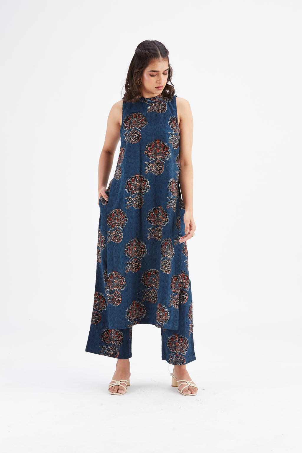 Nava Indigo kurta set by Hasttvam with Ete by Hasttvam at Kamakhyaa for sustainable fashion
