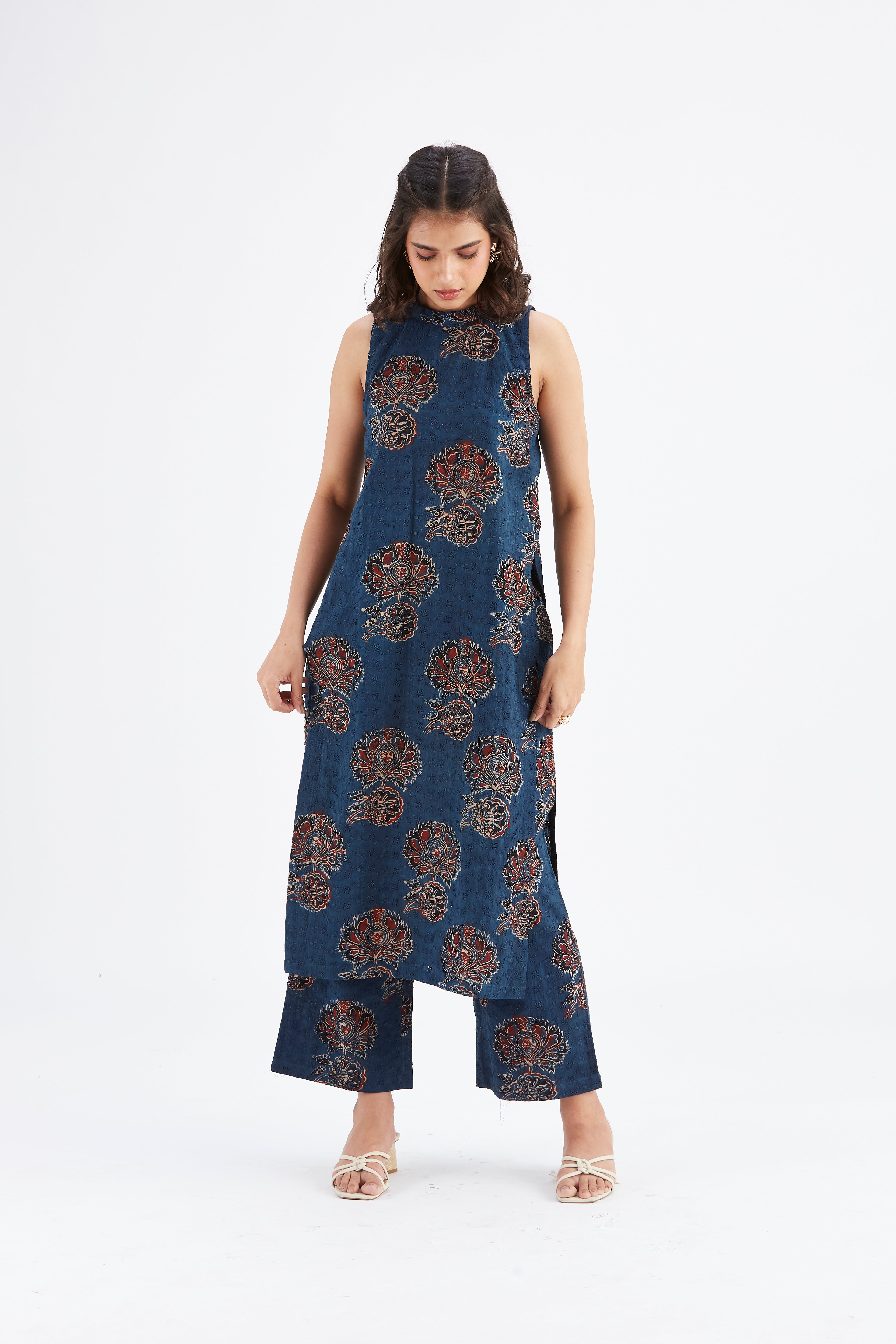 Nava Indigo kurta set by Hasttvam with Ete by Hasttvam at Kamakhyaa for sustainable fashion