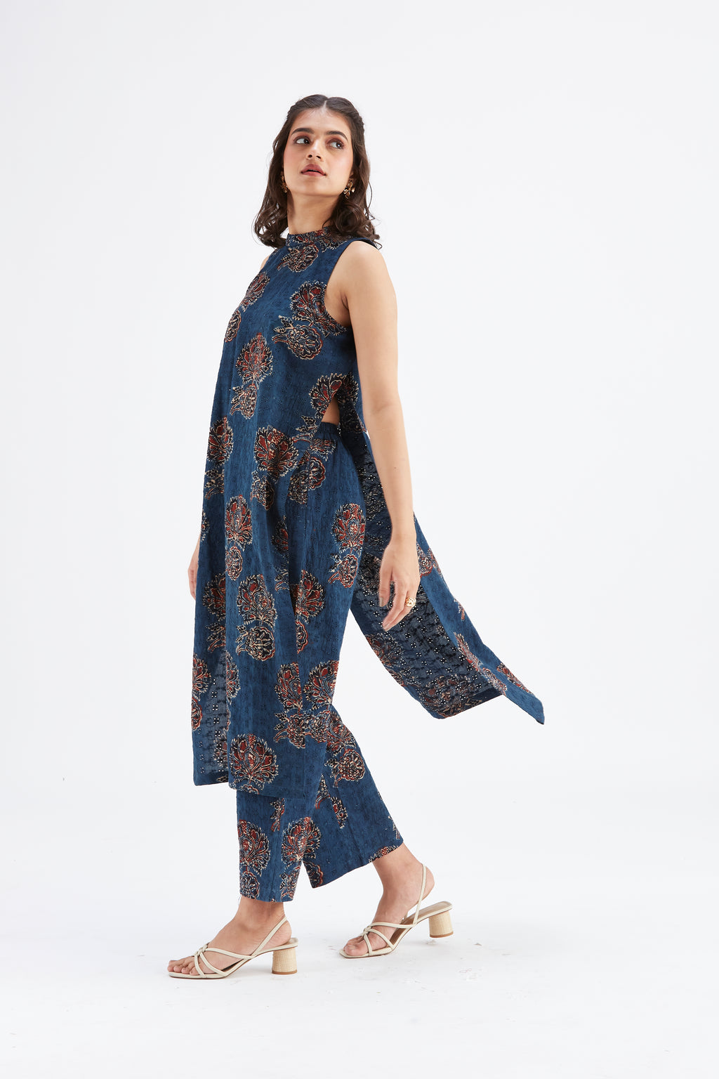 Nava Indigo kurta set by Hasttvam with Ete by Hasttvam at Kamakhyaa for sustainable fashion