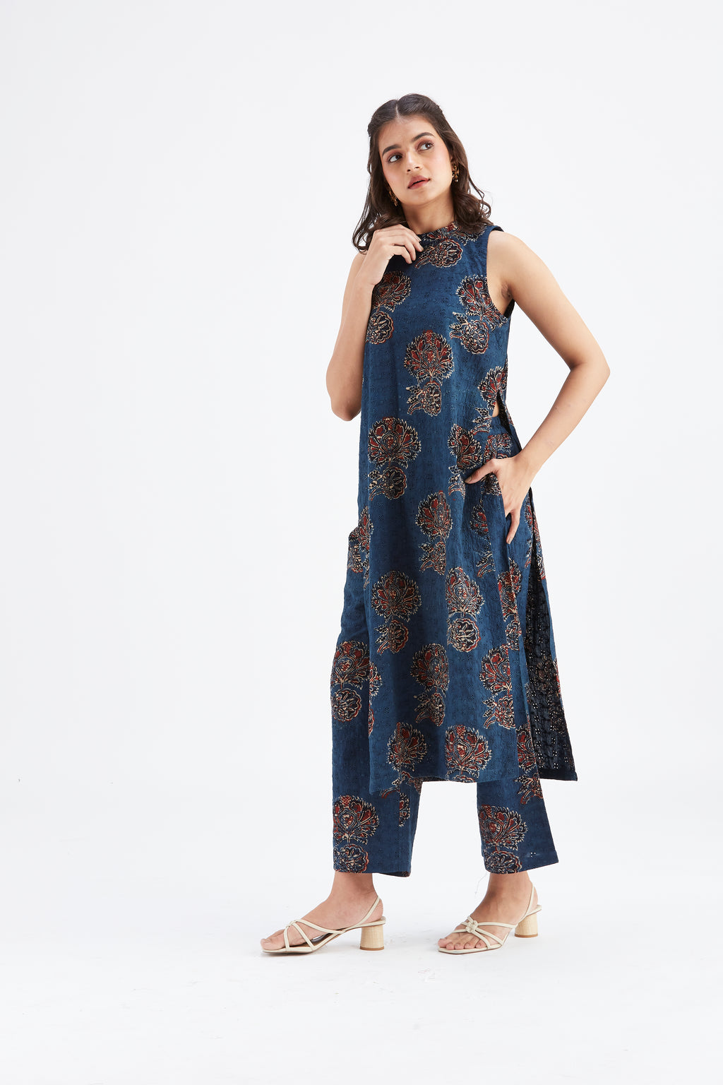 Nava Indigo kurta set by Hasttvam with Ete by Hasttvam at Kamakhyaa for sustainable fashion