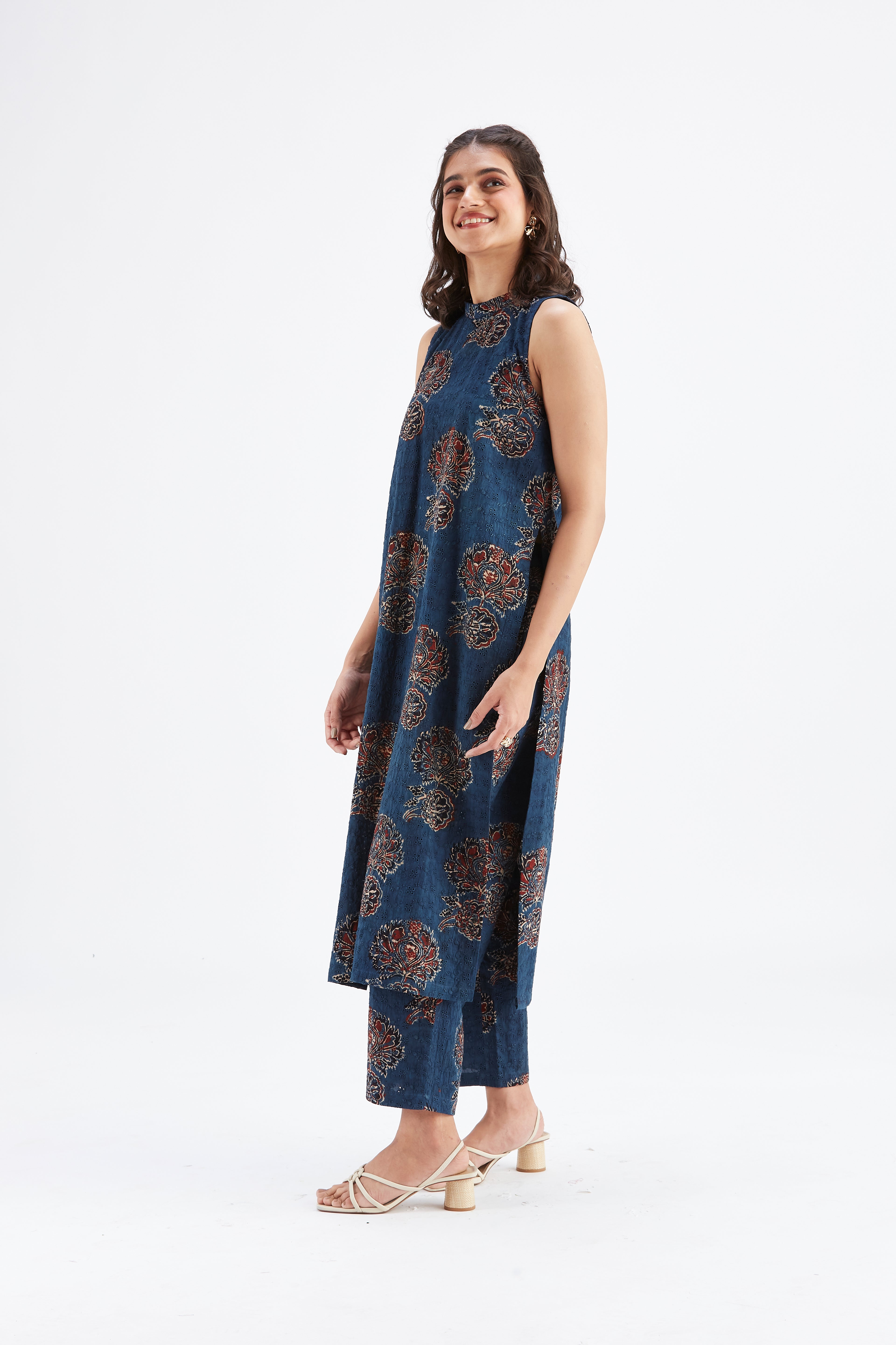 Nava Indigo kurta set by Hasttvam with Ete by Hasttvam at Kamakhyaa for sustainable fashion