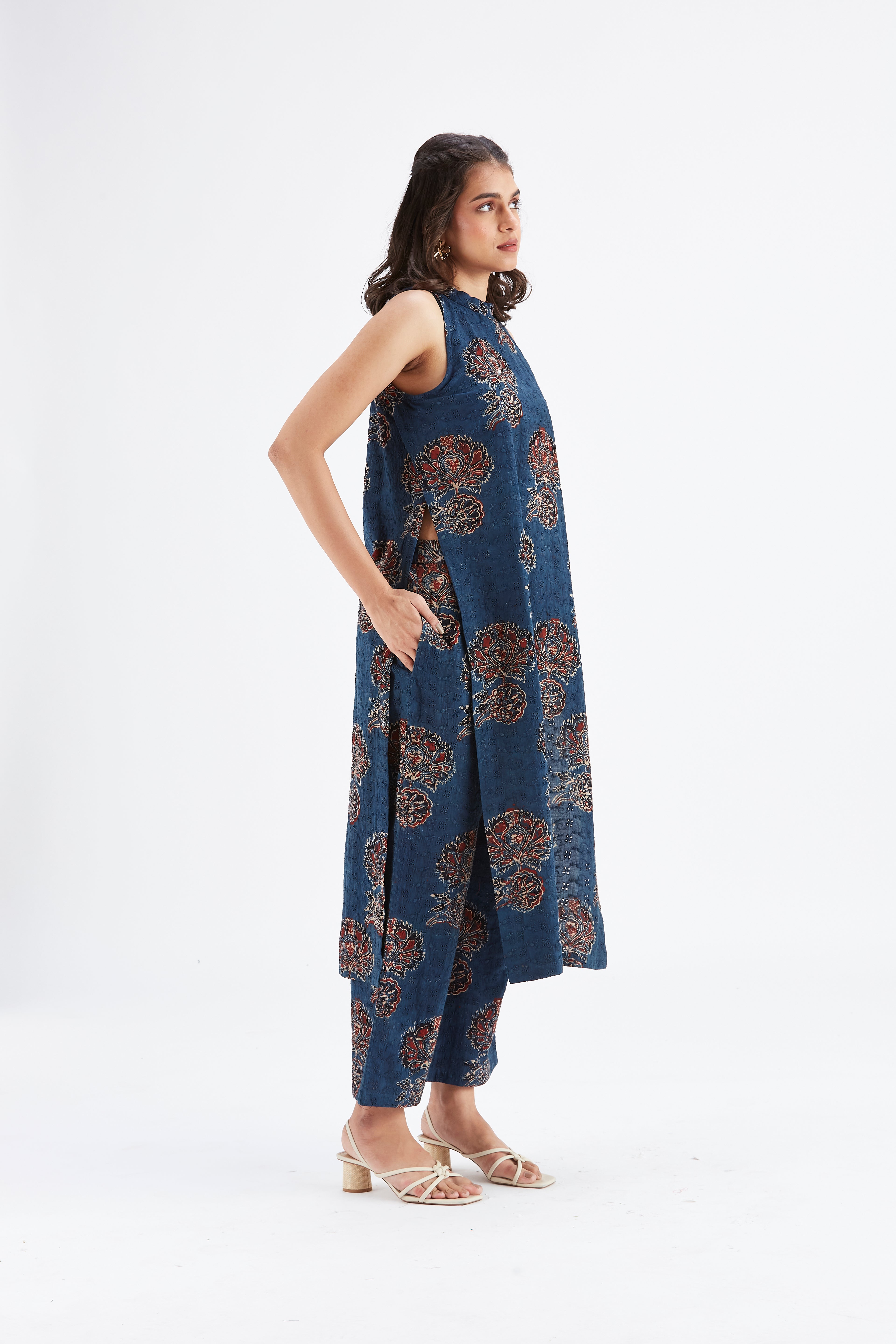 Nava Indigo kurta set by Hasttvam with Ete by Hasttvam at Kamakhyaa for sustainable fashion