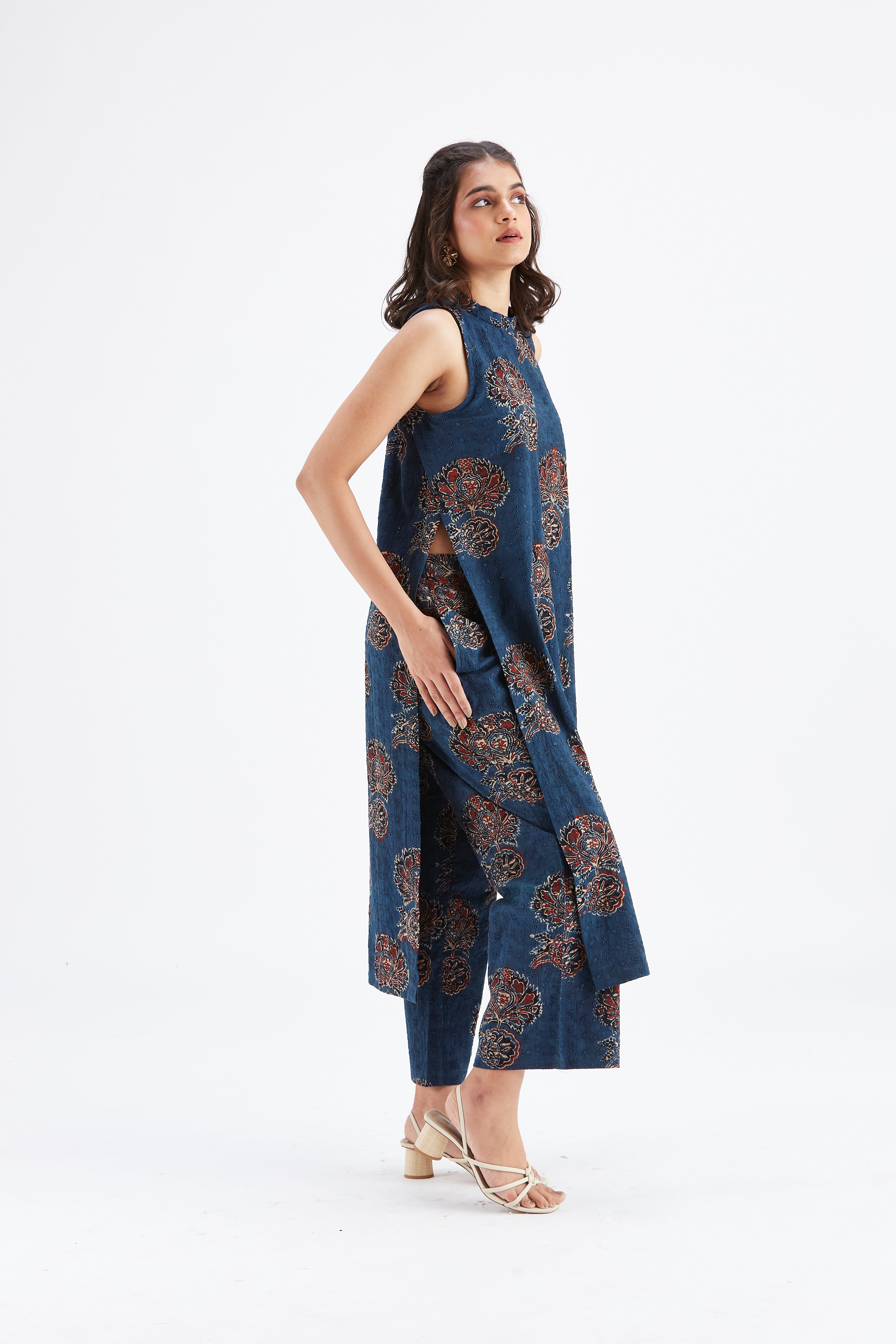 Nava Indigo kurta set by Hasttvam with Ete by Hasttvam at Kamakhyaa for sustainable fashion