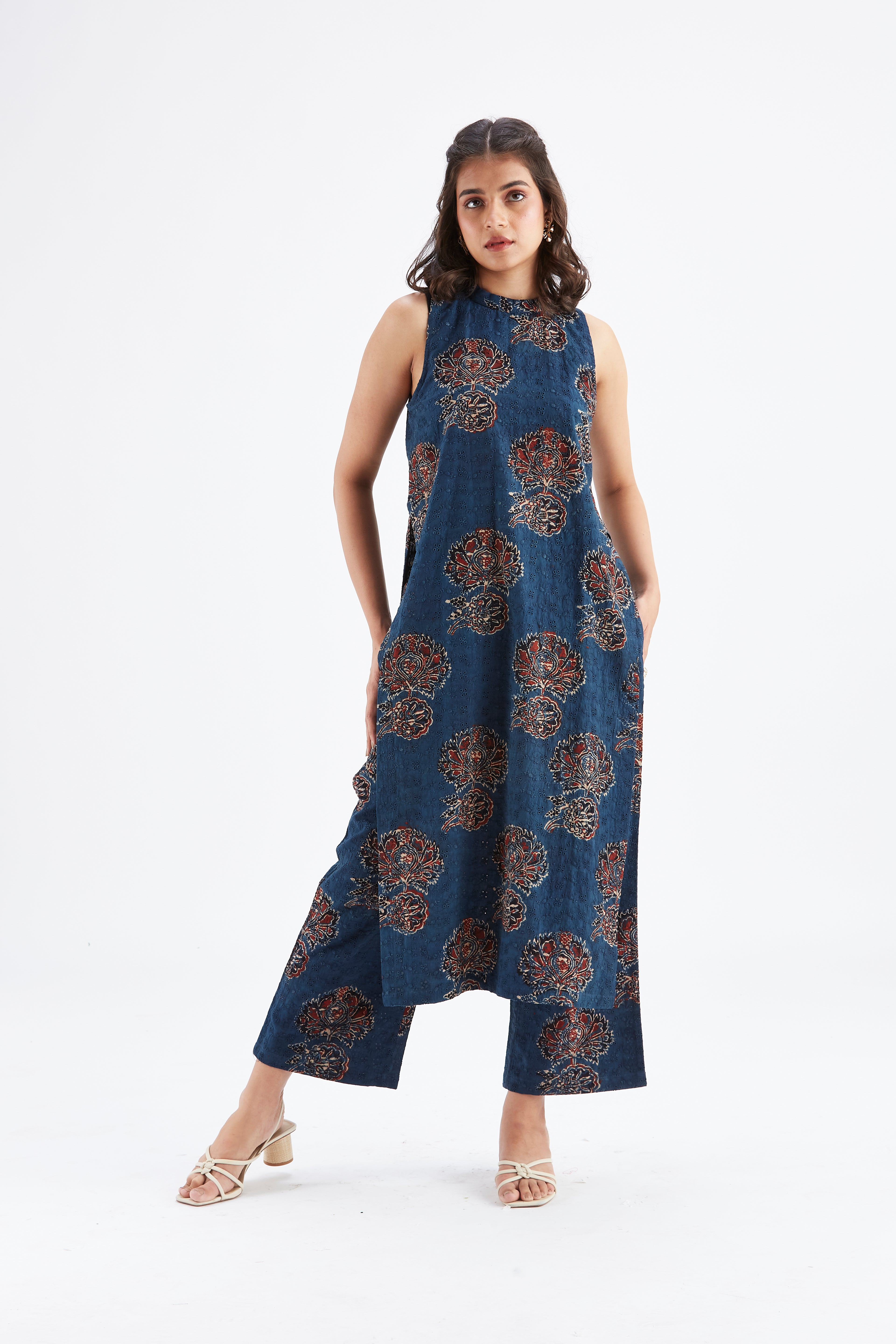 Nava Indigo kurta set by Hasttvam with Ete by Hasttvam at Kamakhyaa for sustainable fashion