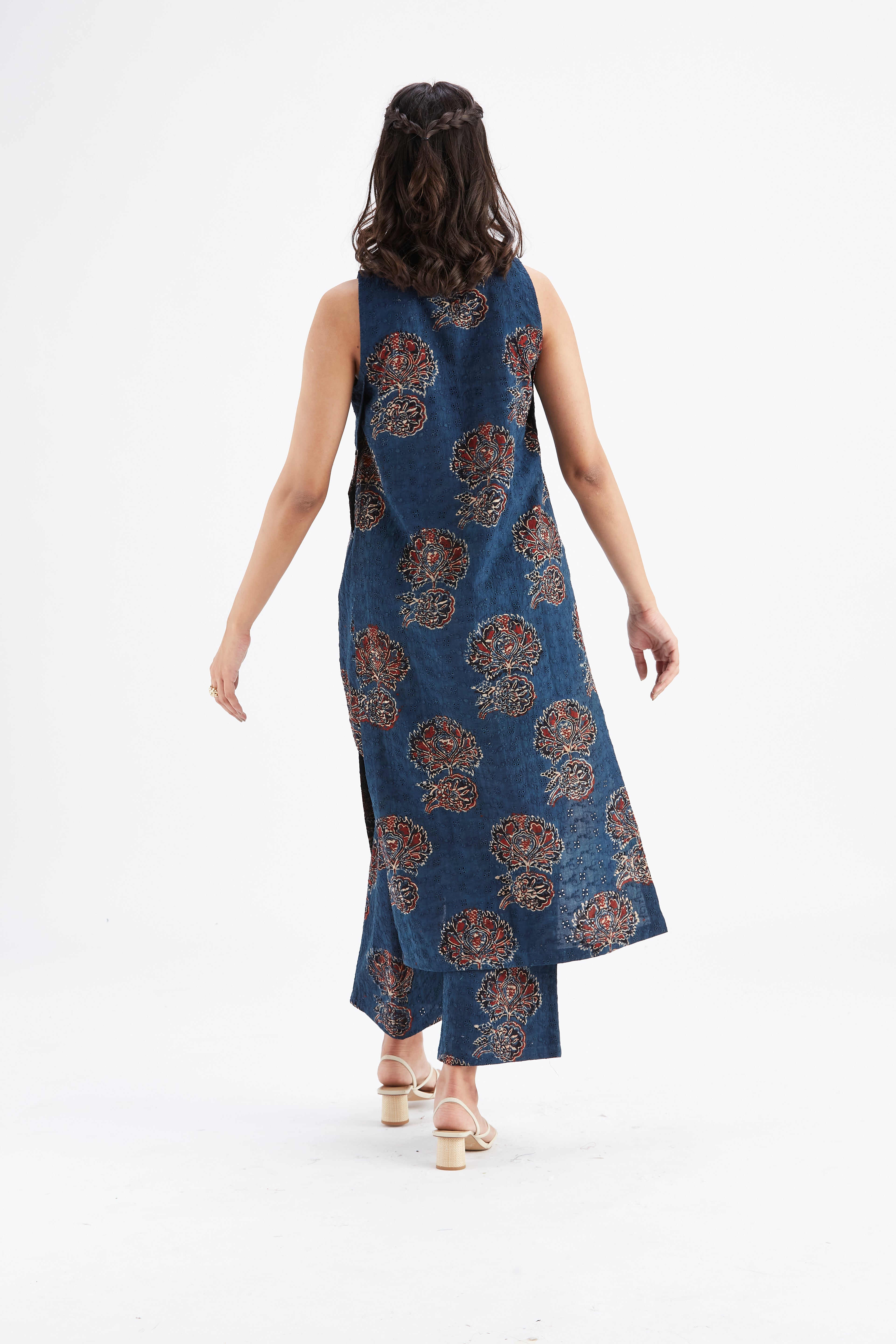 Nava Indigo kurta set by Hasttvam with Ete by Hasttvam at Kamakhyaa for sustainable fashion