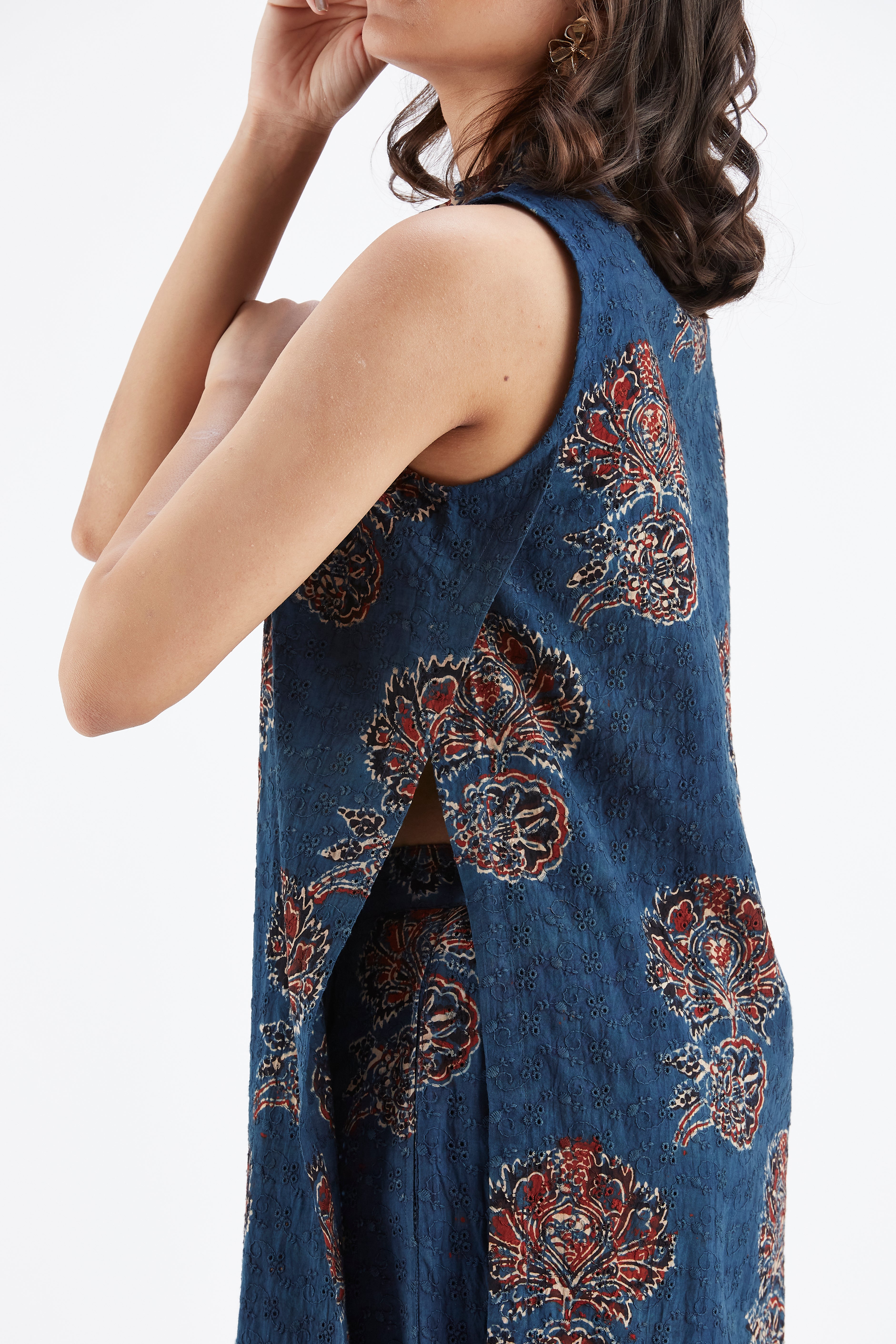 Nava Indigo kurta set by Hasttvam with Ete by Hasttvam at Kamakhyaa for sustainable fashion