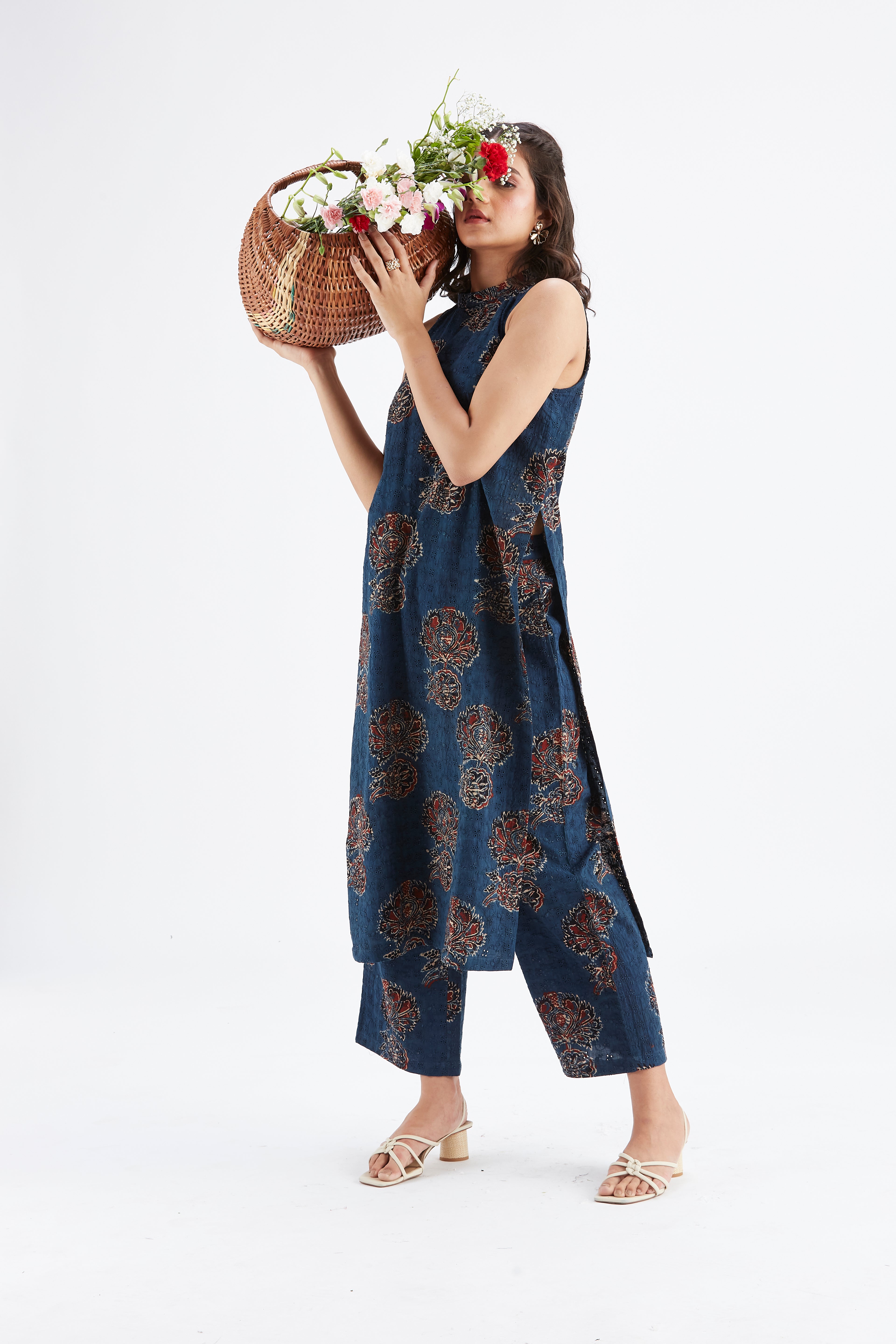 Nava Indigo kurta set by Hasttvam with Ete by Hasttvam at Kamakhyaa for sustainable fashion