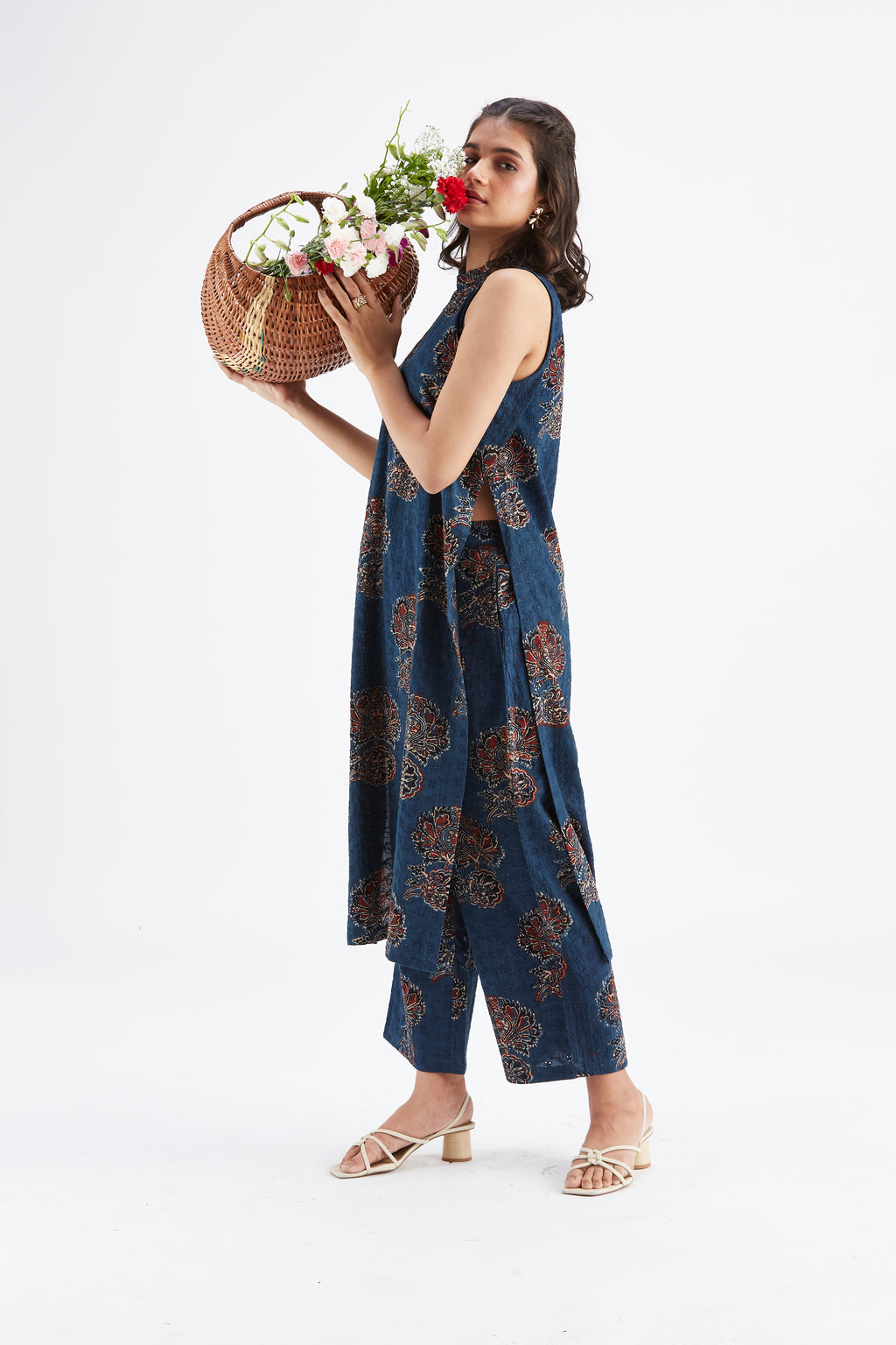 Nava Indigo kurta set by Hasttvam with Ete by Hasttvam at Kamakhyaa for sustainable fashion