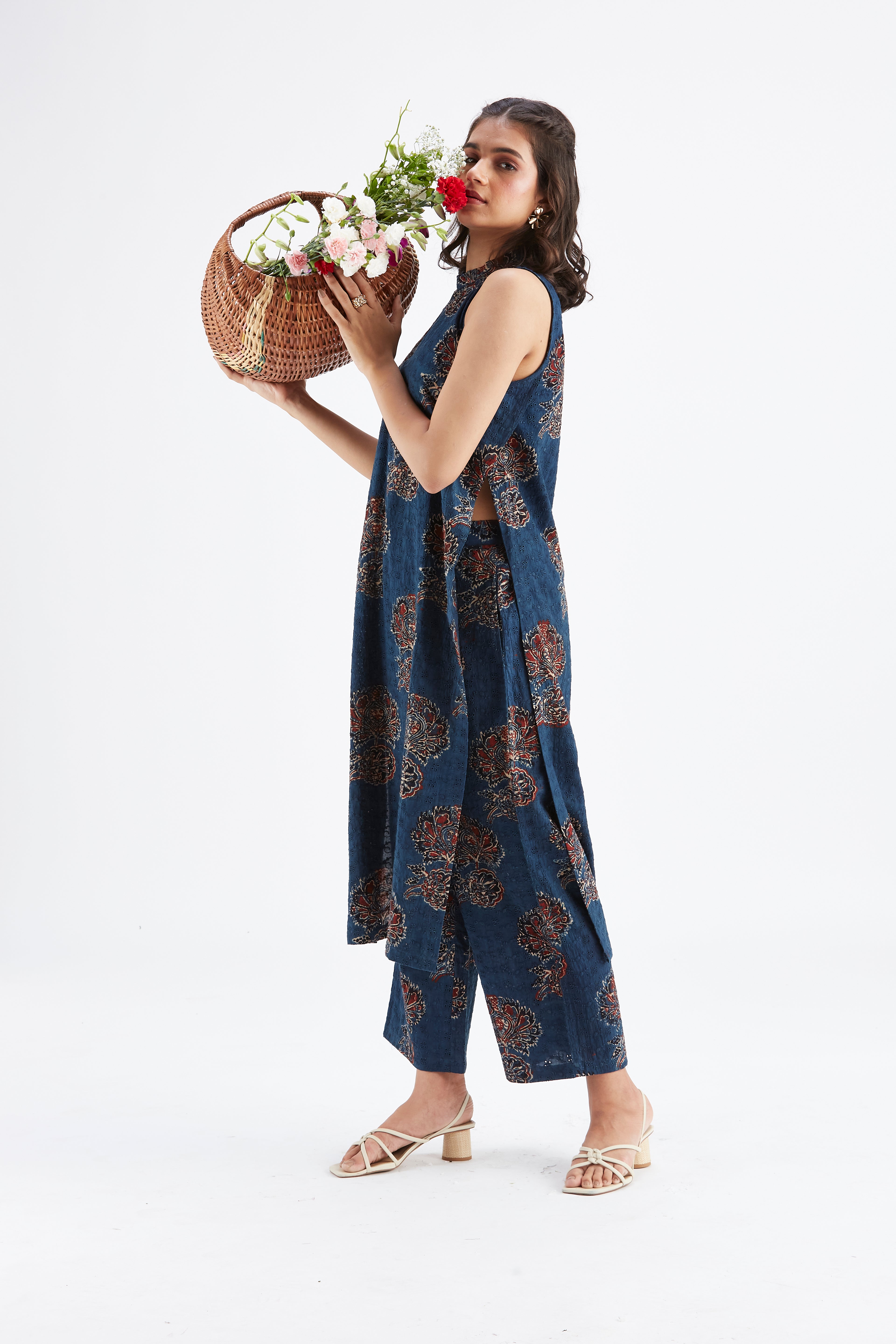 Nava Indigo kurta set by Hasttvam with Ete by Hasttvam at Kamakhyaa for sustainable fashion