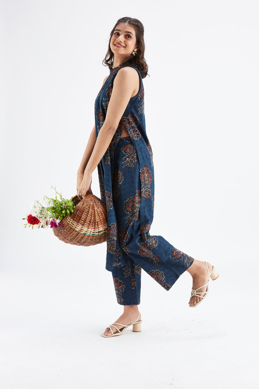 Nava Indigo kurta set by Hasttvam with Ete by Hasttvam at Kamakhyaa for sustainable fashion