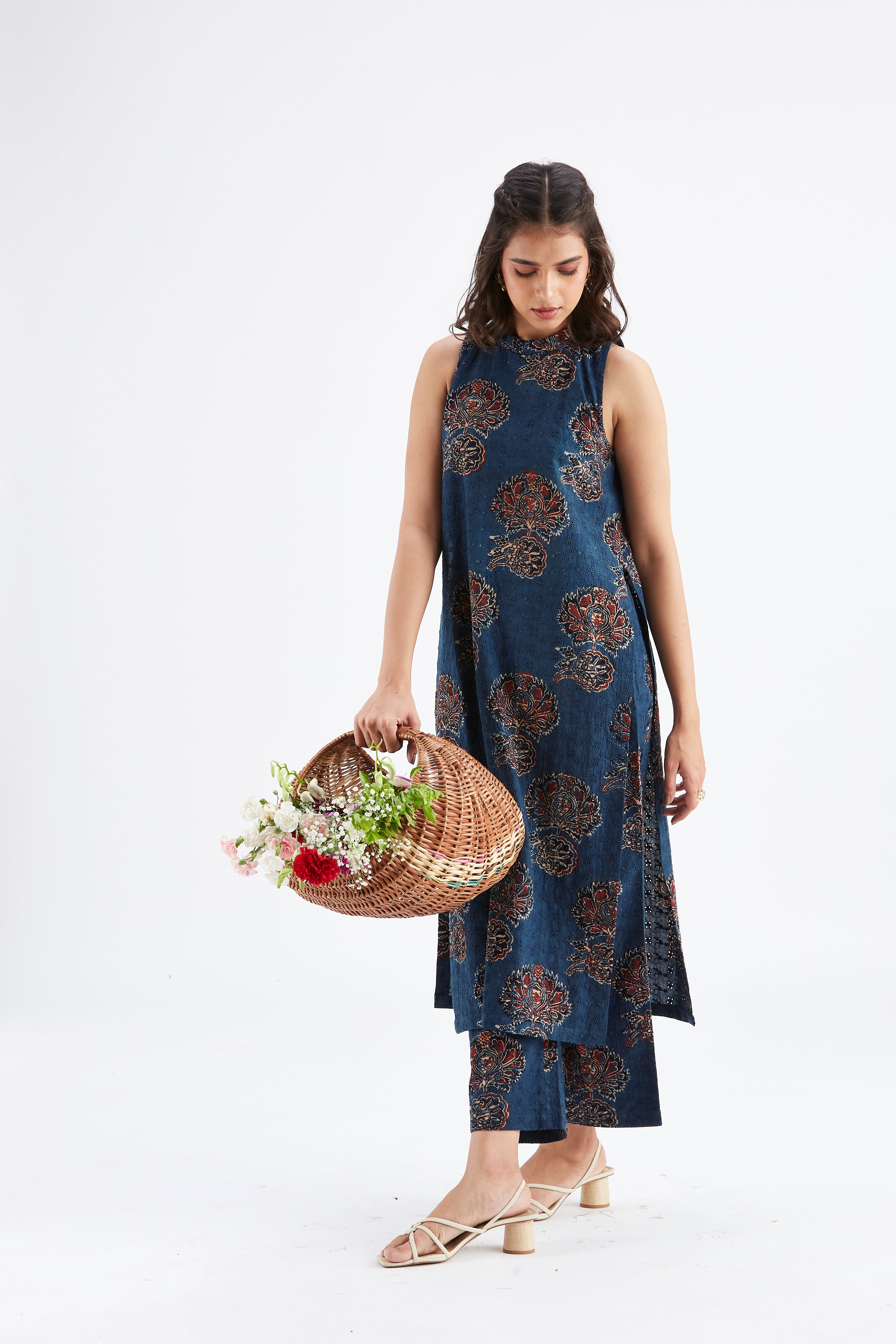 Nava Indigo kurta set by Hasttvam with Ete by Hasttvam at Kamakhyaa for sustainable fashion