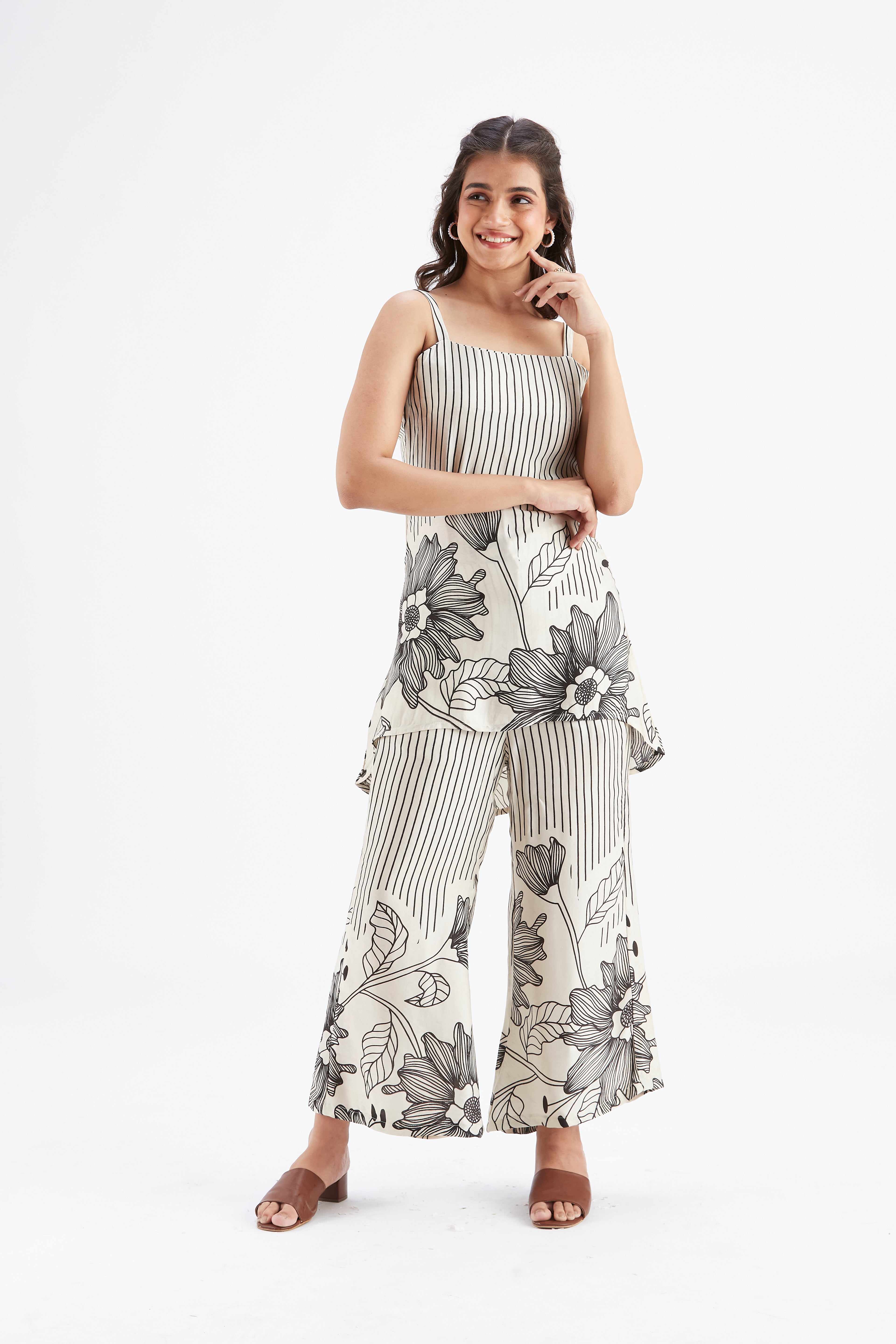 Alina White Co-ord set by Hasttvam with Ete by Hasttvam at Kamakhyaa for sustainable fashion