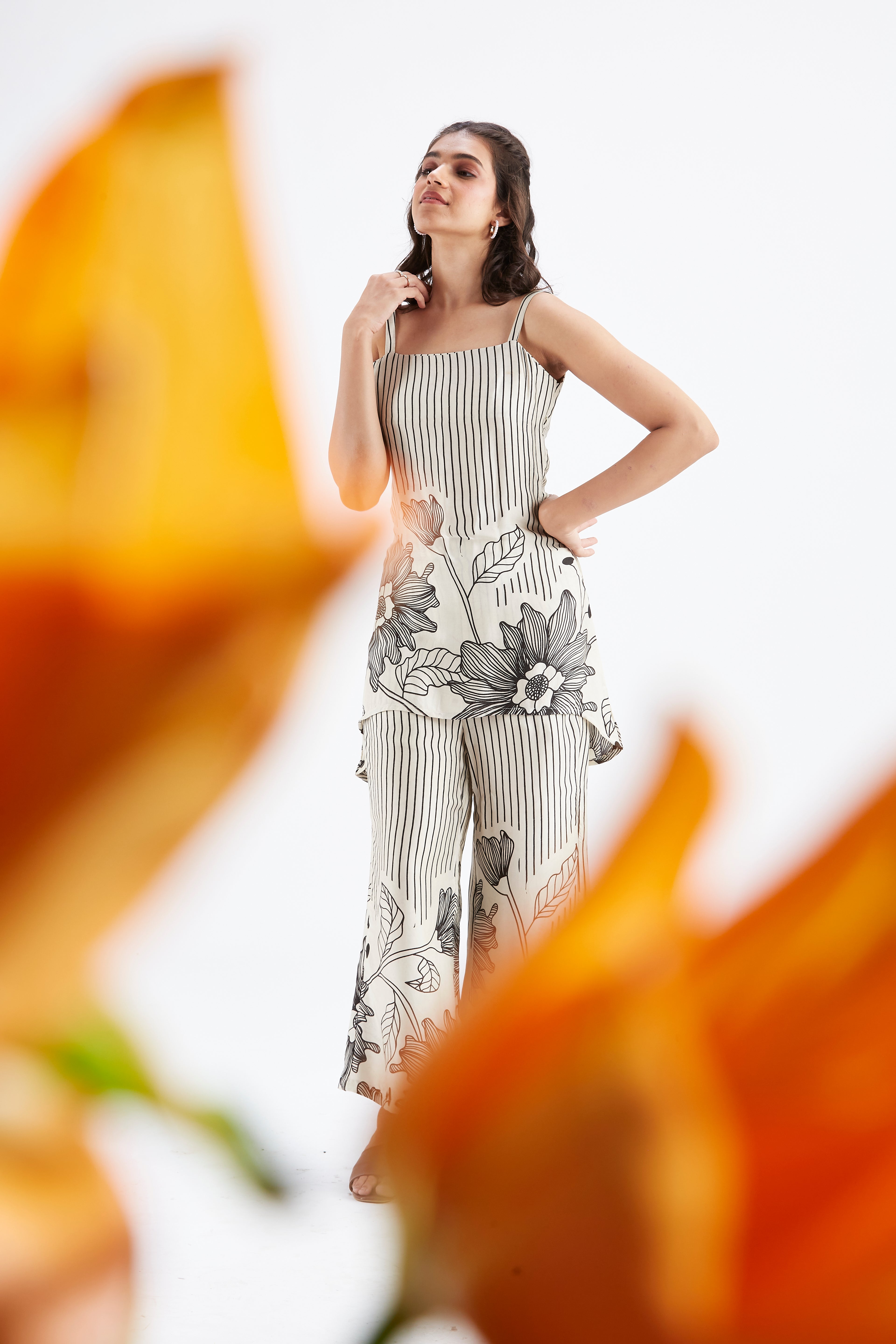 Alina White Co-ord set by Hasttvam with Ete by Hasttvam at Kamakhyaa for sustainable fashion