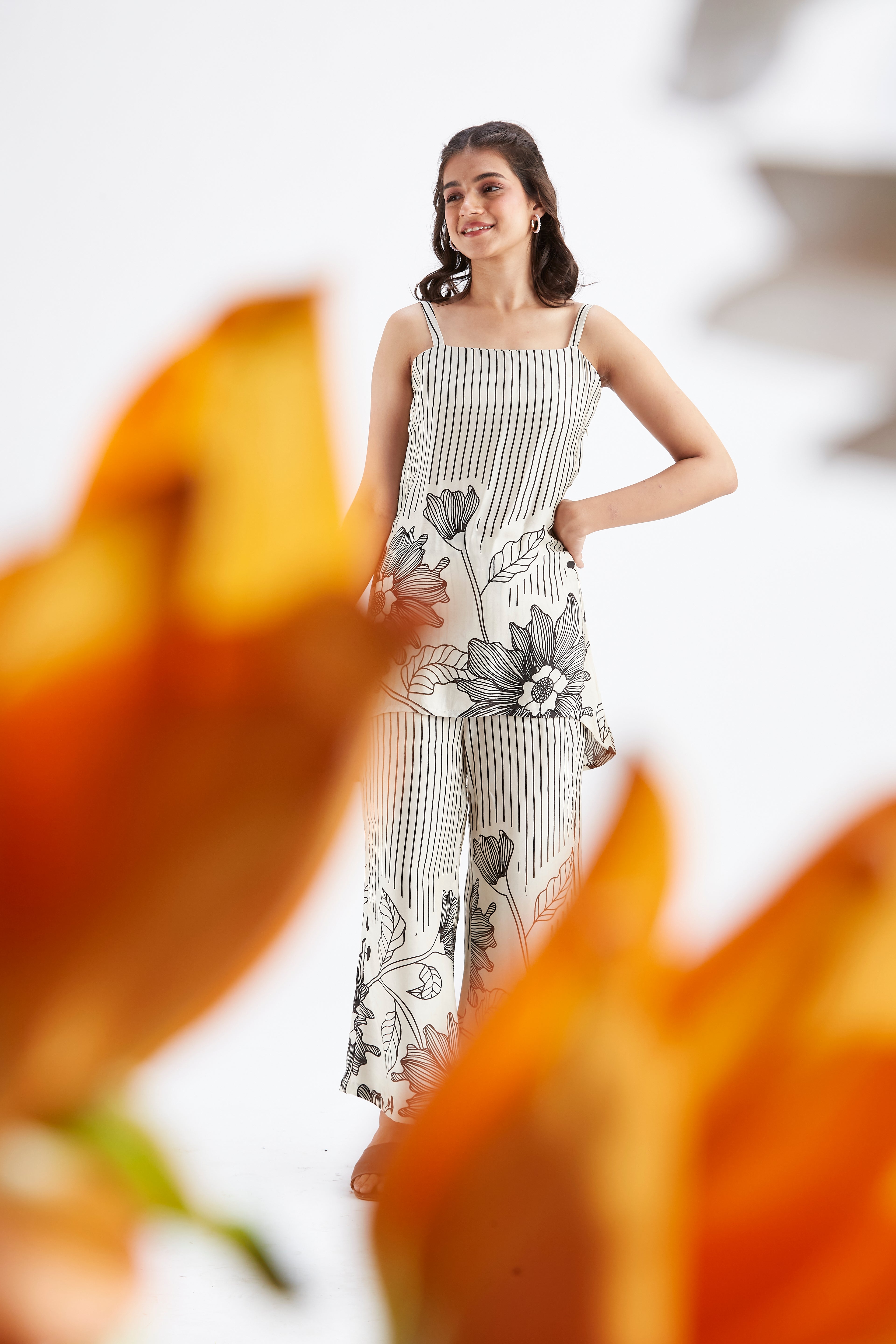 Alina White Co-ord set by Hasttvam with Ete by Hasttvam at Kamakhyaa for sustainable fashion