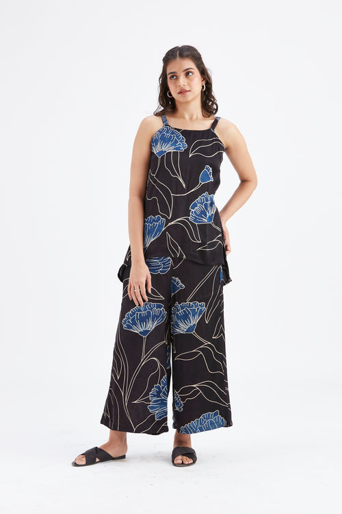 Alina Black Co-ord set by Hasttvam with Ete by Hasttvam at Kamakhyaa for sustainable fashion