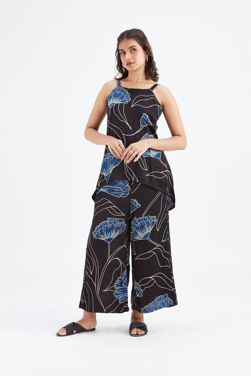 Alina Black Co-ord set by Hasttvam with Ete by Hasttvam at Kamakhyaa for sustainable fashion