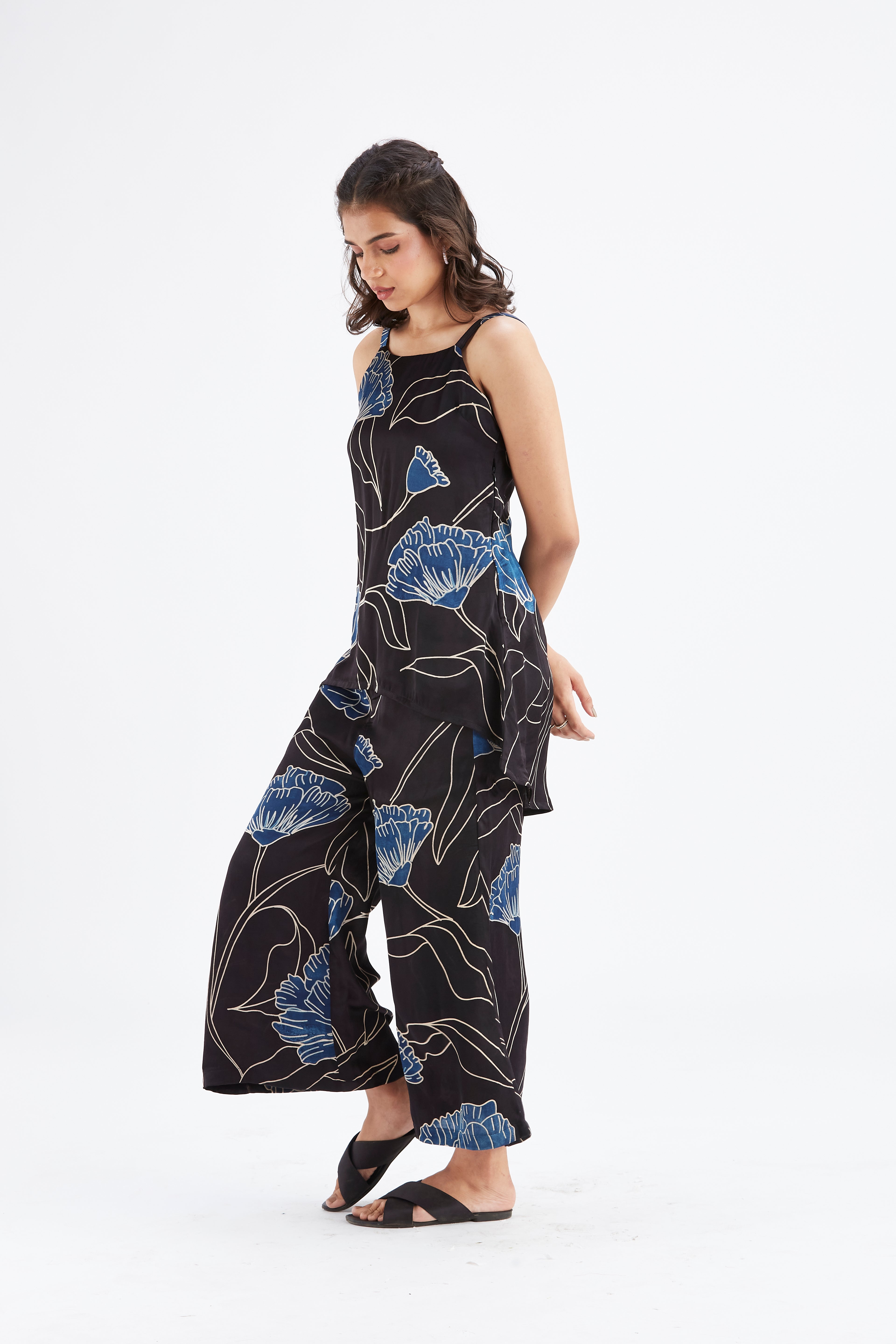 Alina Black Co-ord set by Hasttvam with Ete by Hasttvam at Kamakhyaa for sustainable fashion