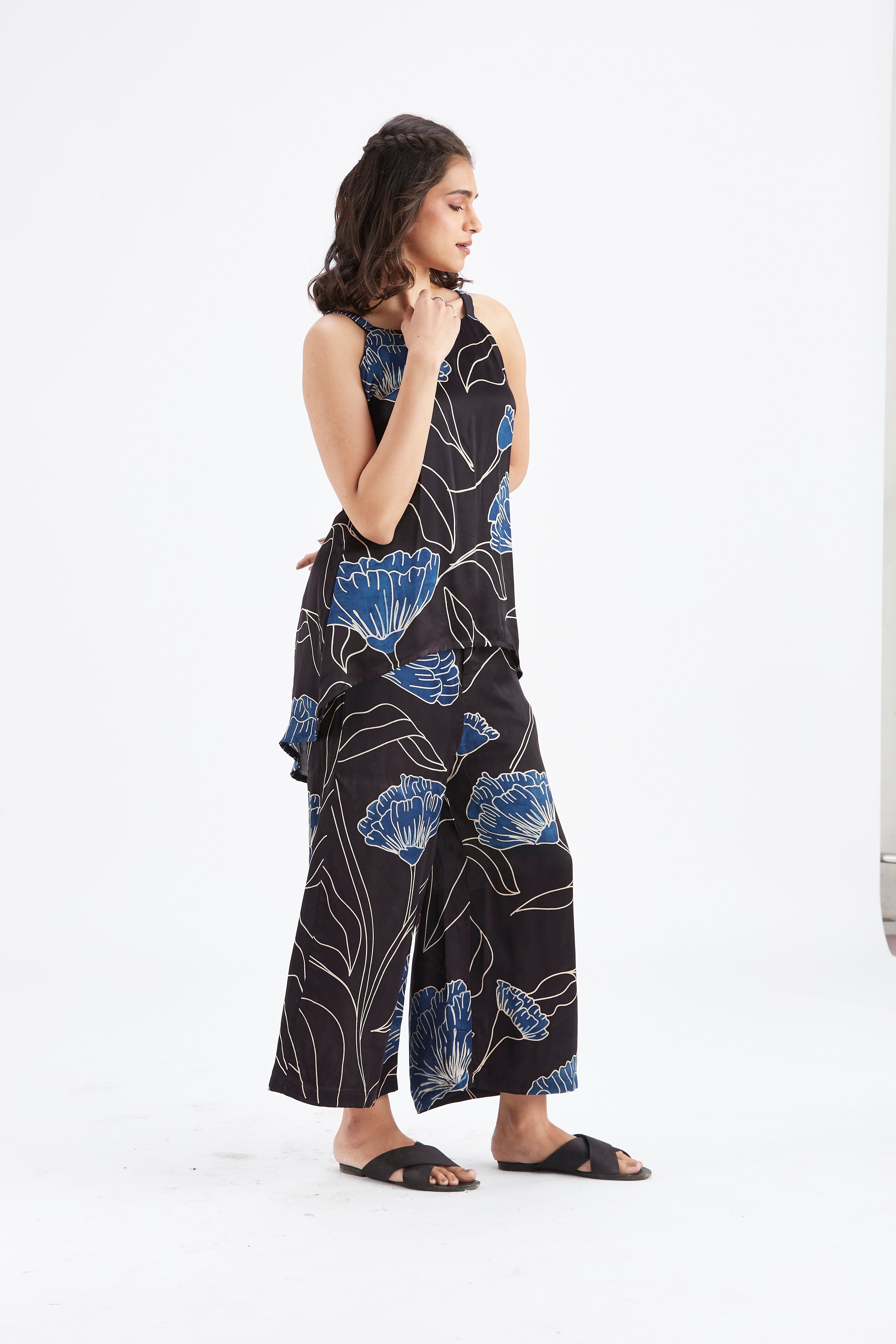 Alina Black Co-ord set by Hasttvam with Ete by Hasttvam at Kamakhyaa for sustainable fashion