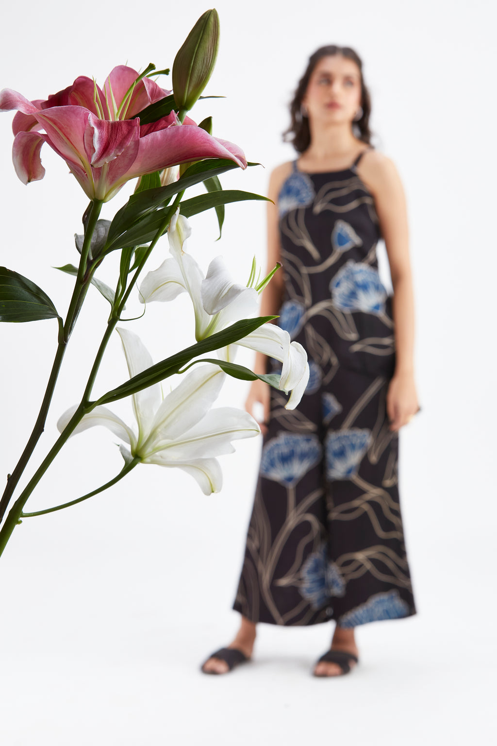 Alina Black Co-ord set by Hasttvam with Ete by Hasttvam at Kamakhyaa for sustainable fashion