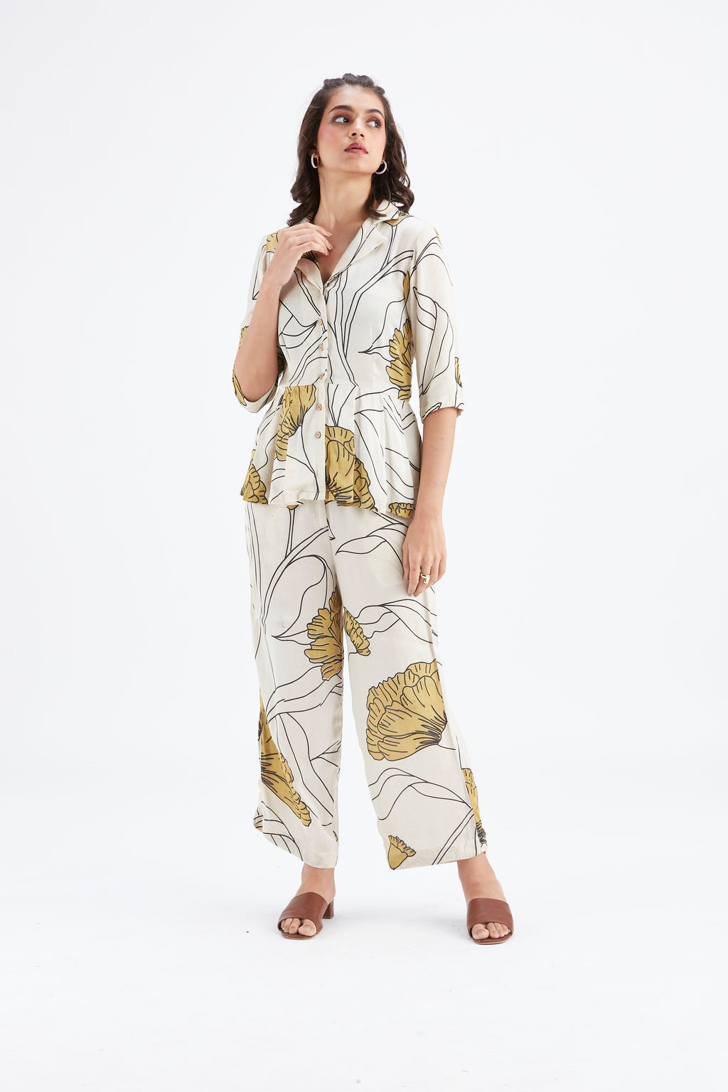 Zola White Co-ord set by Hasttvam with Ete by Hasttvam at Kamakhyaa for sustainable fashion