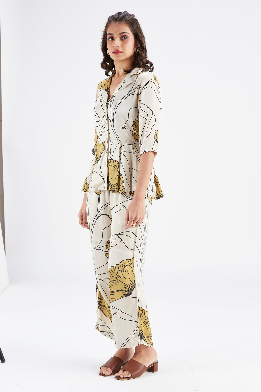 Zola White Co-ord set by Hasttvam with Ete by Hasttvam at Kamakhyaa for sustainable fashion