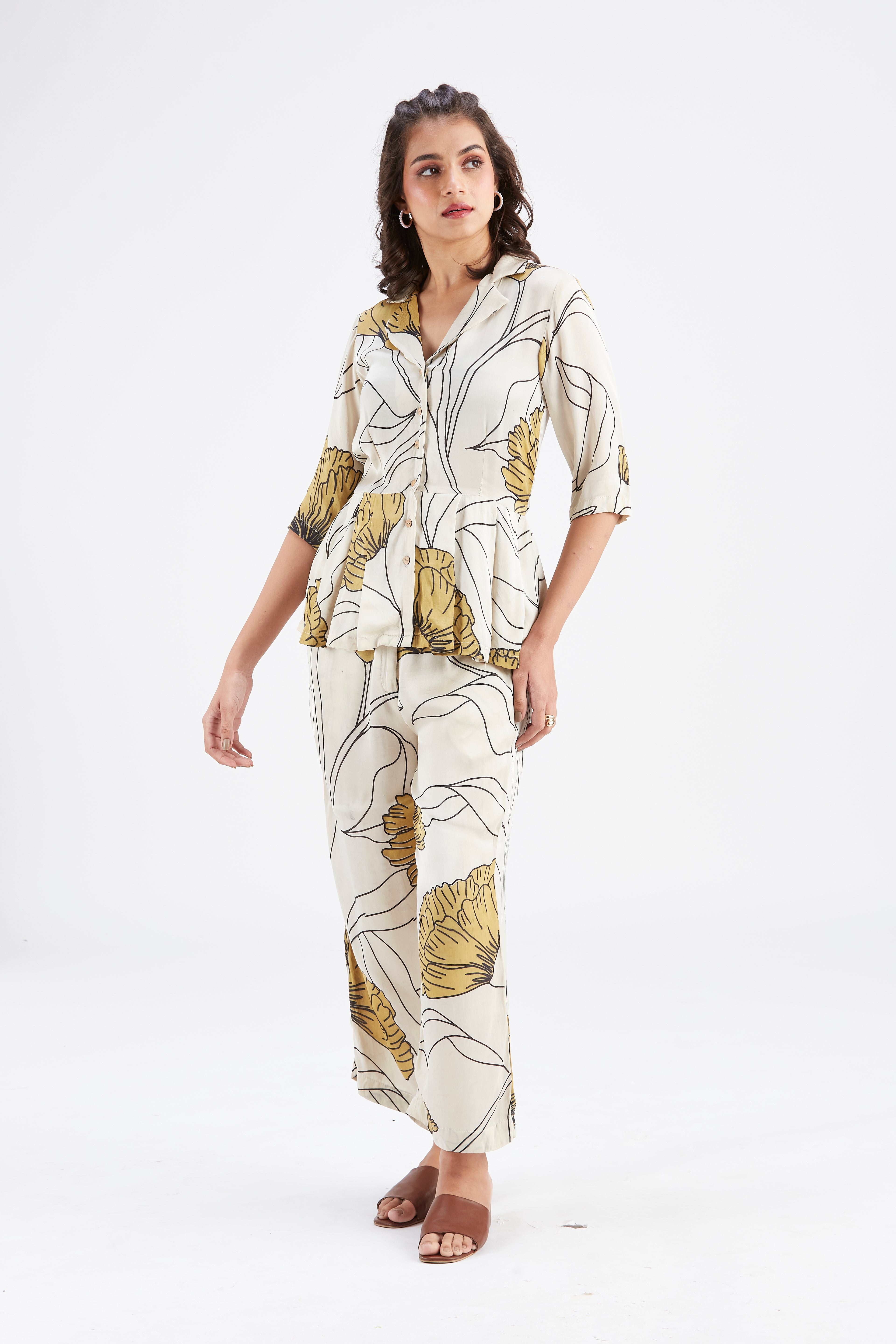 Zola White Co-ord set by Hasttvam with Ete by Hasttvam at Kamakhyaa for sustainable fashion