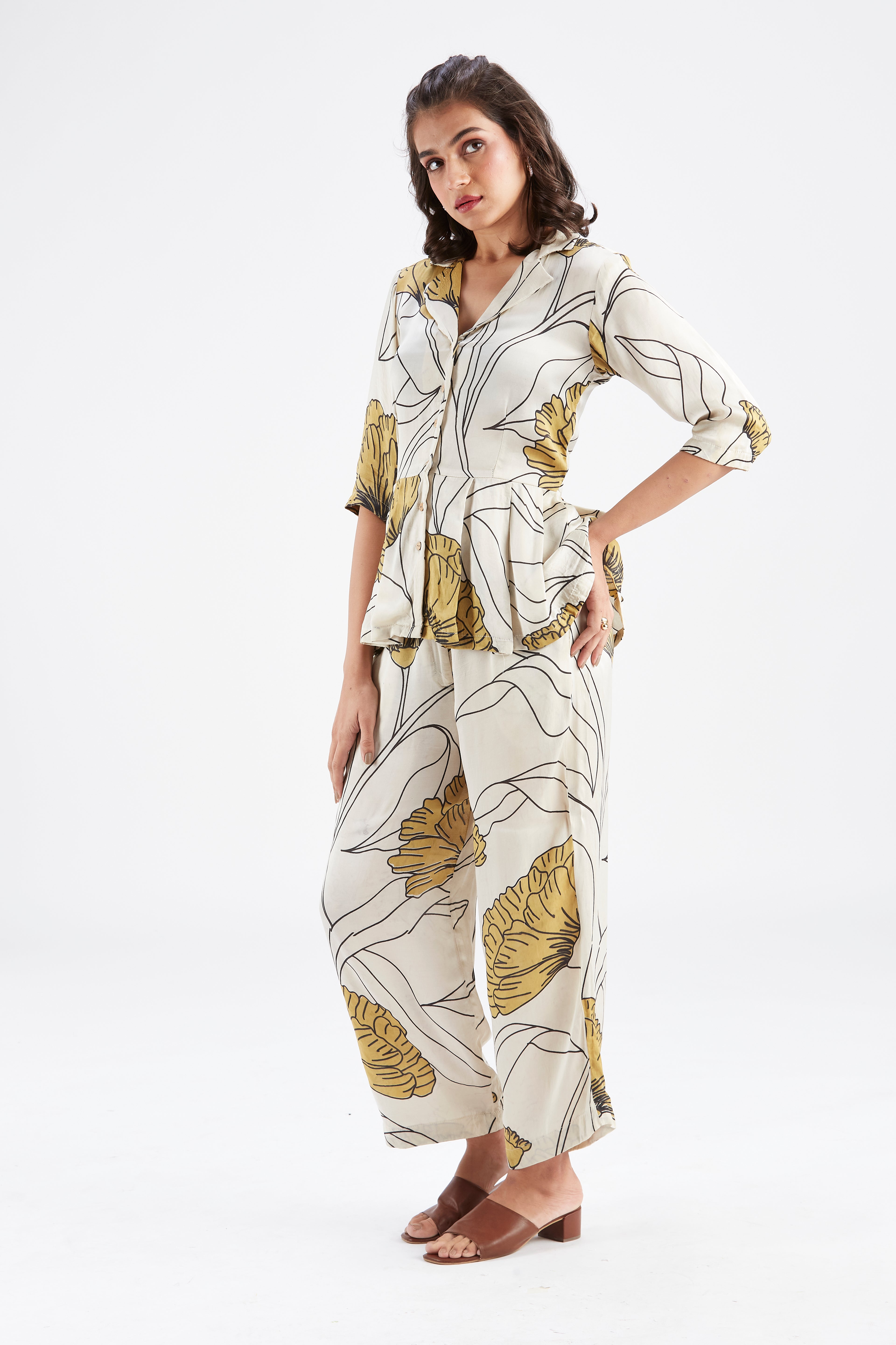 Zola White Co-ord set by Hasttvam with Ete by Hasttvam at Kamakhyaa for sustainable fashion