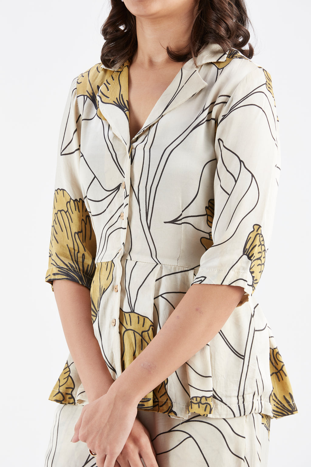 Zola White Co-ord set by Hasttvam with Ete by Hasttvam at Kamakhyaa for sustainable fashion