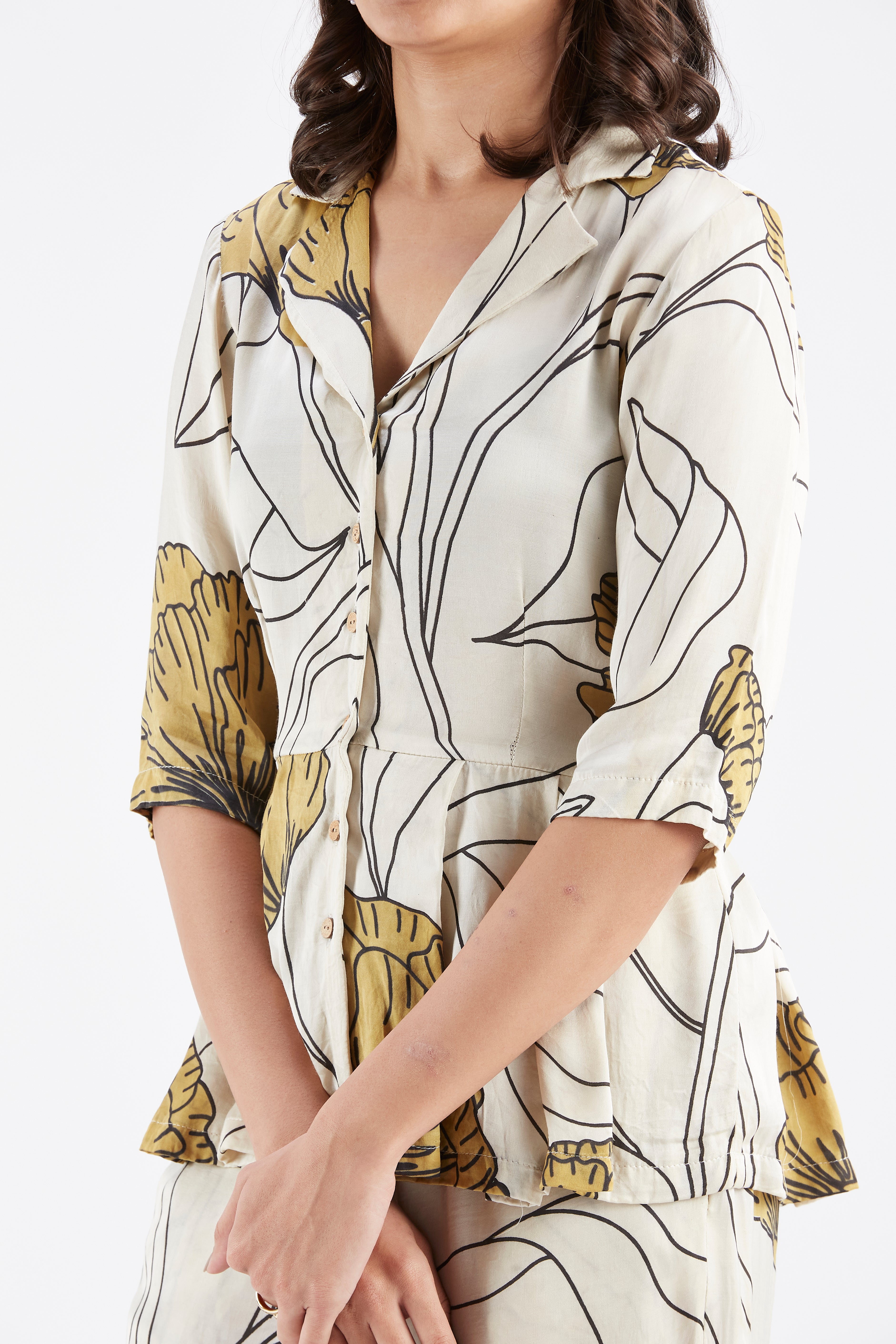 Zola White Co-ord set by Hasttvam with Ete by Hasttvam at Kamakhyaa for sustainable fashion