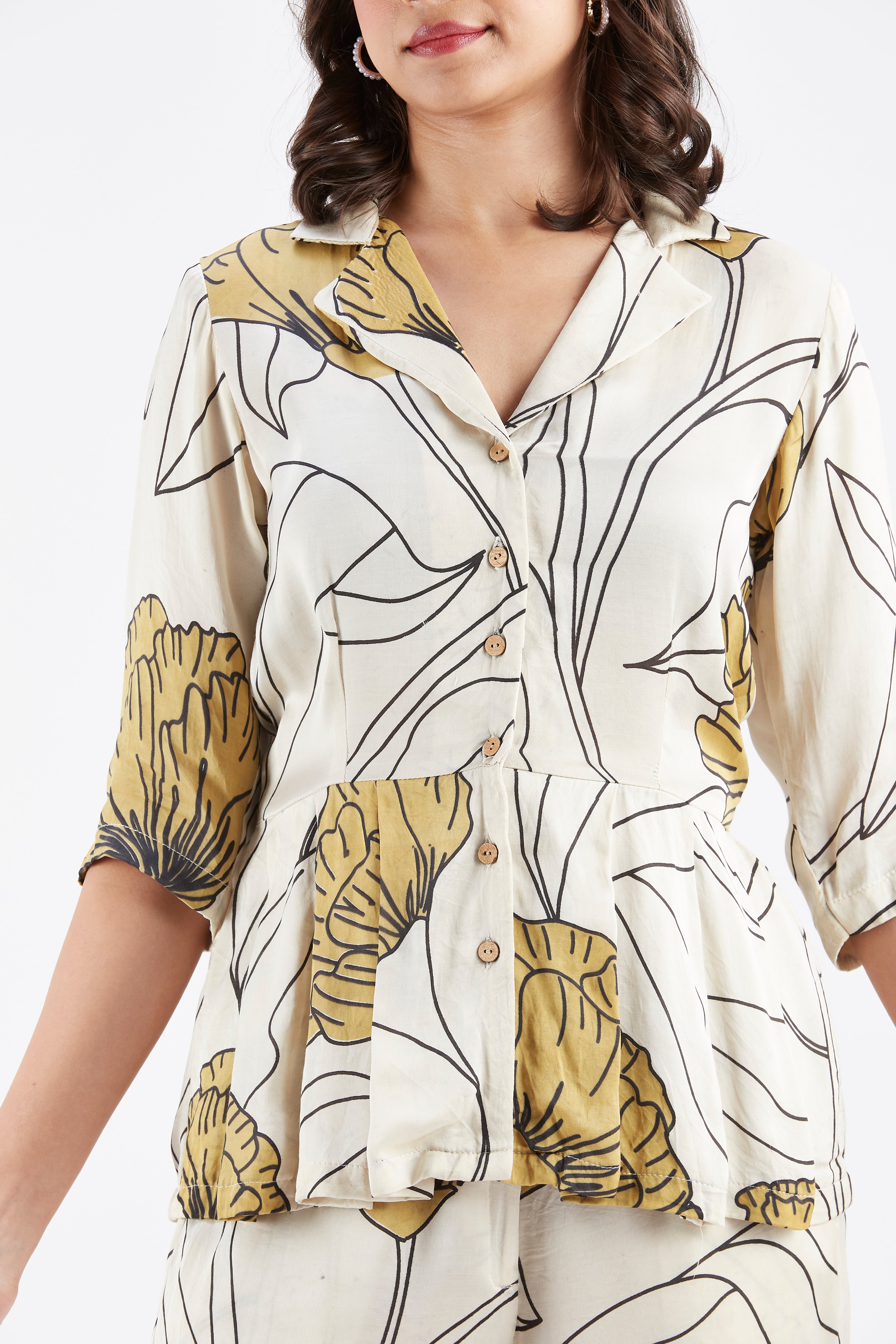 Zola White Co-ord set by Hasttvam with Ete by Hasttvam at Kamakhyaa for sustainable fashion